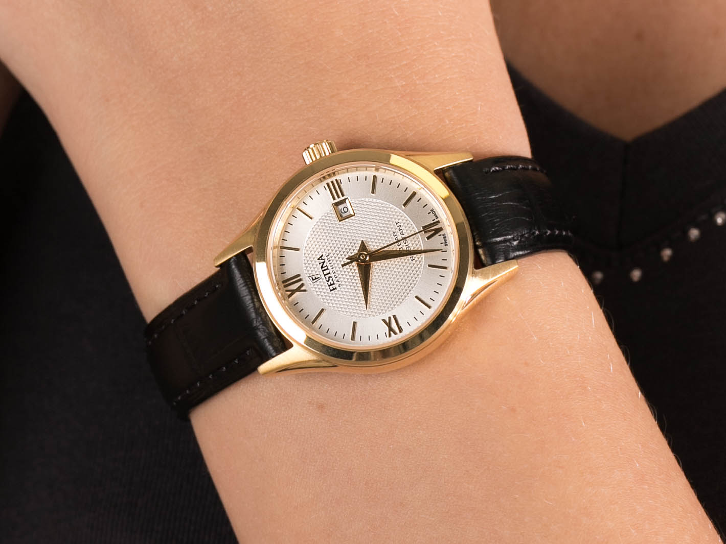 Festina F20011-1 Swiss Made Capsule zegarek klasyczny Classic - miniatura 2