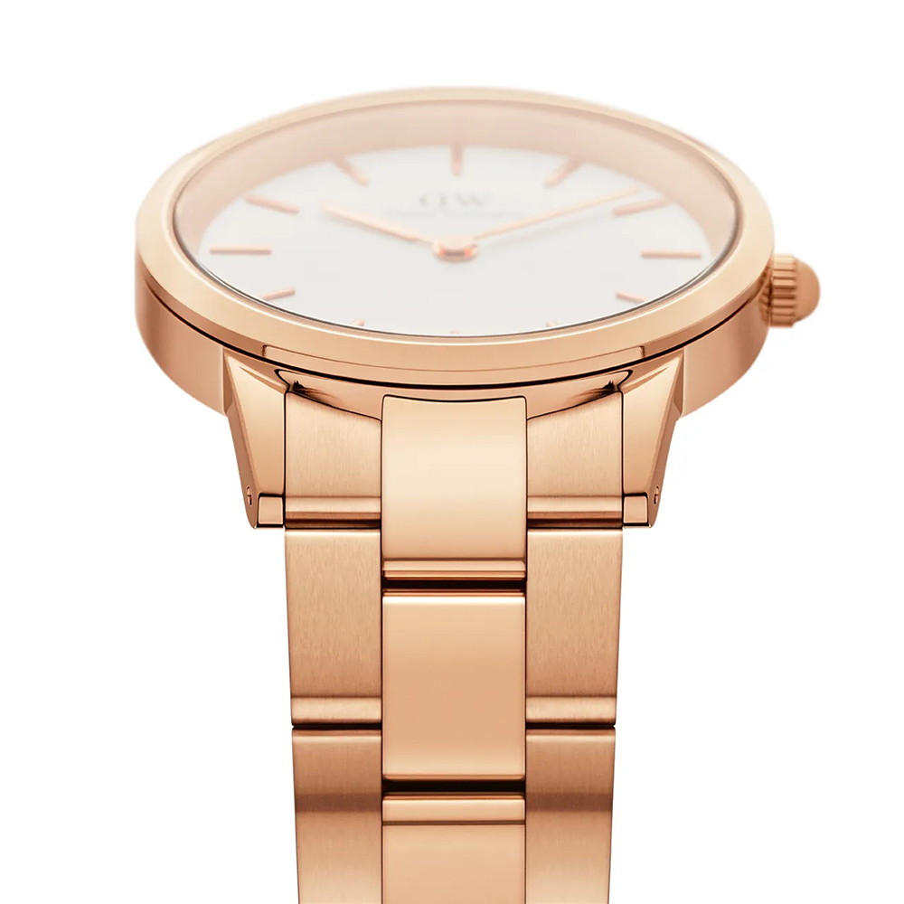Daniel Wellington DW00100211 zegarek różowe złoto klasyczny Iconic bransoleta - miniatura 3