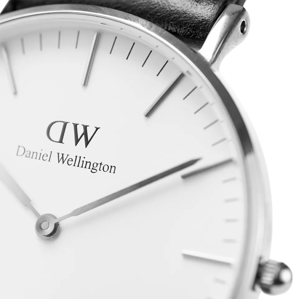 Daniel Wellington DW00100260 zegarek srebrny klasyczny Classic pasek - miniatura 3