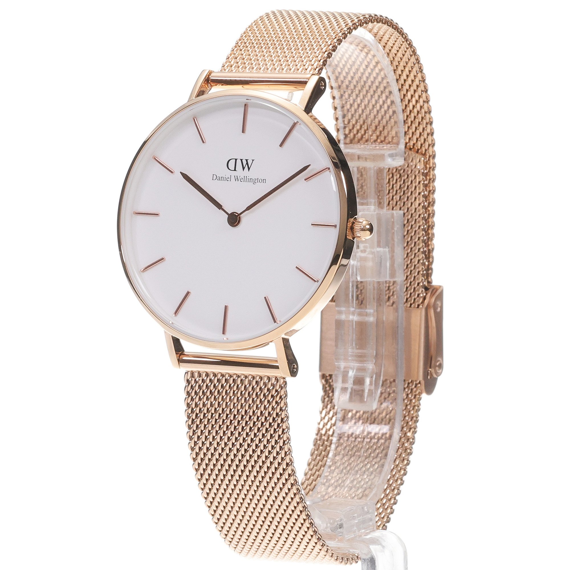 Daniel Wellington DW00100305 Petite Melrose 36mm White Petite klasyczny zegarek różowe złoto - miniatura 2