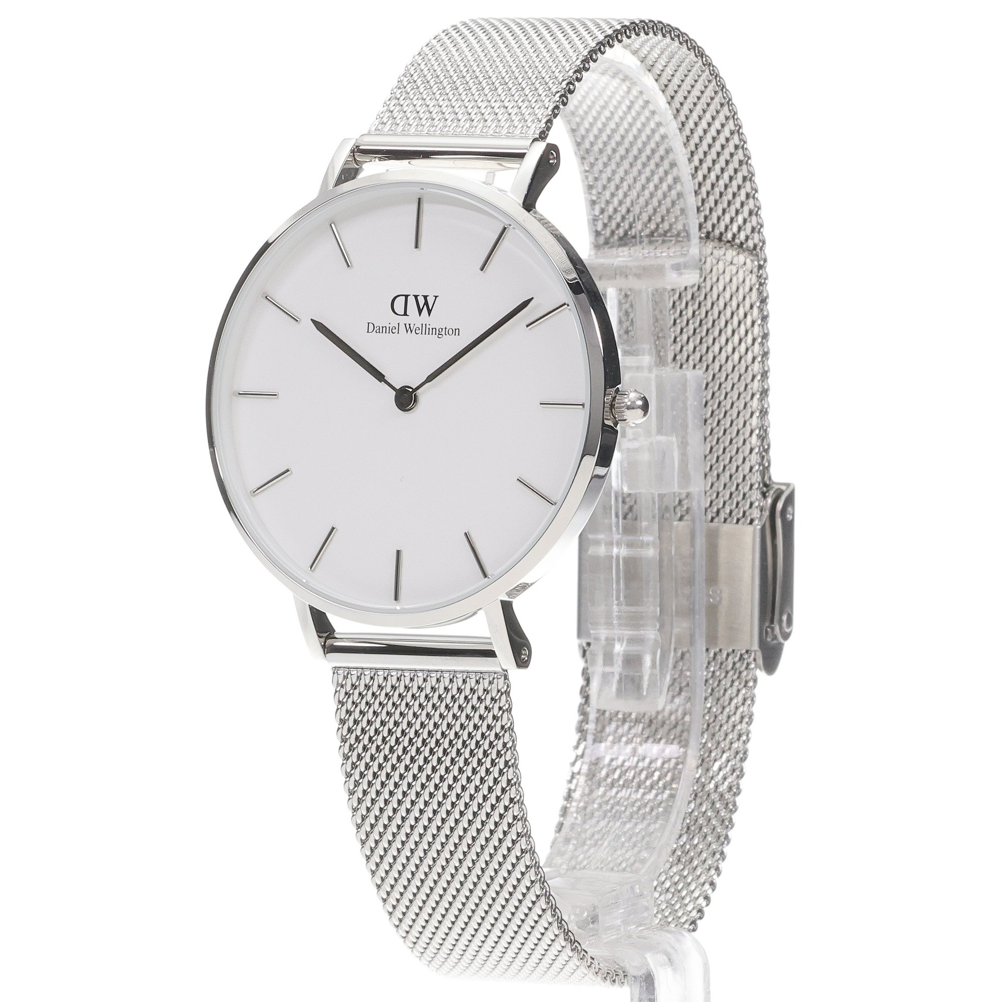 Daniel Wellington DW00100306 Petite Sterling White 36mm Petite klasyczny zegarek srebrny - miniatura 2