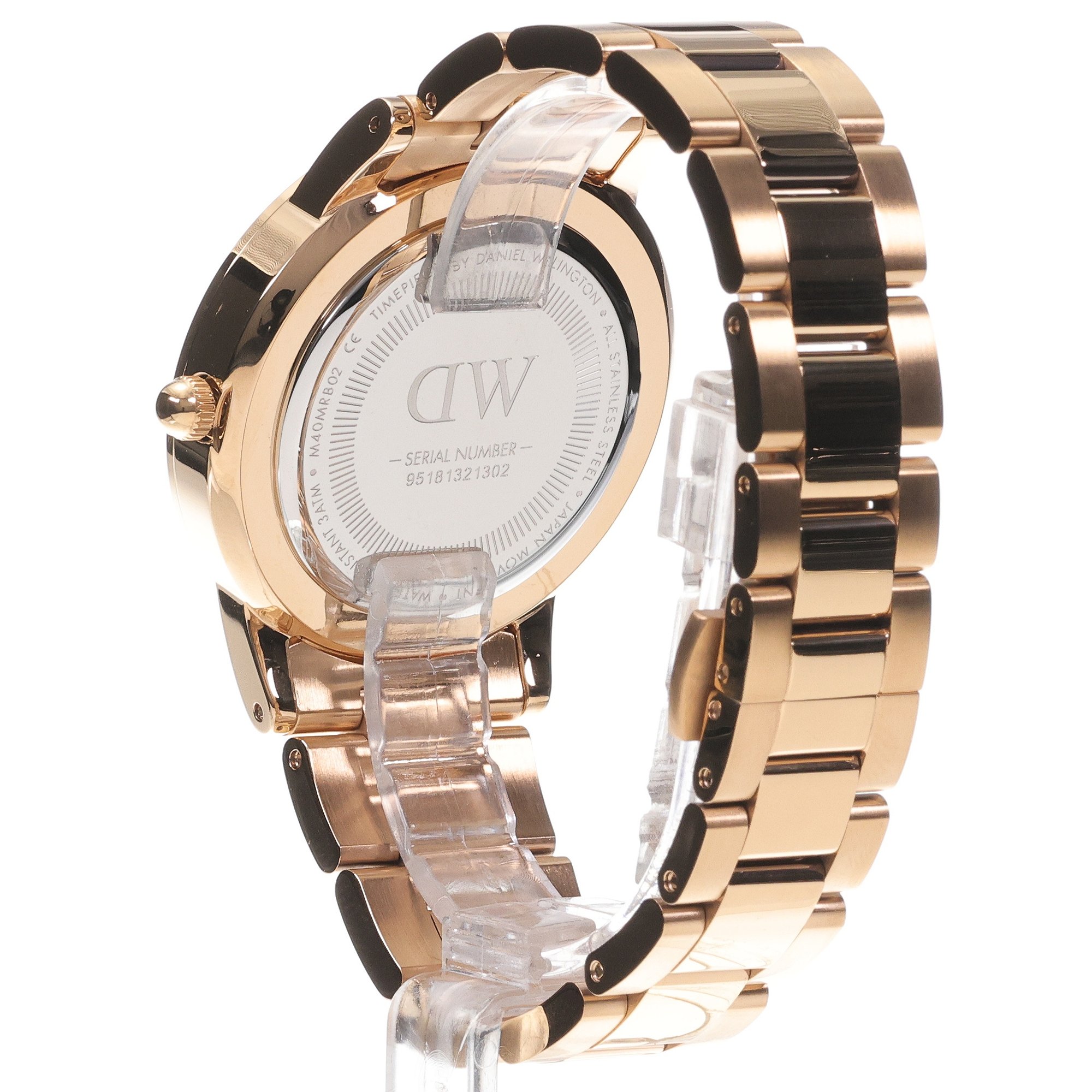Daniel Wellington DW00100344 Iconic Iconic Link 40mm Black zegarek damski klasyczny mineralne - miniatura 4