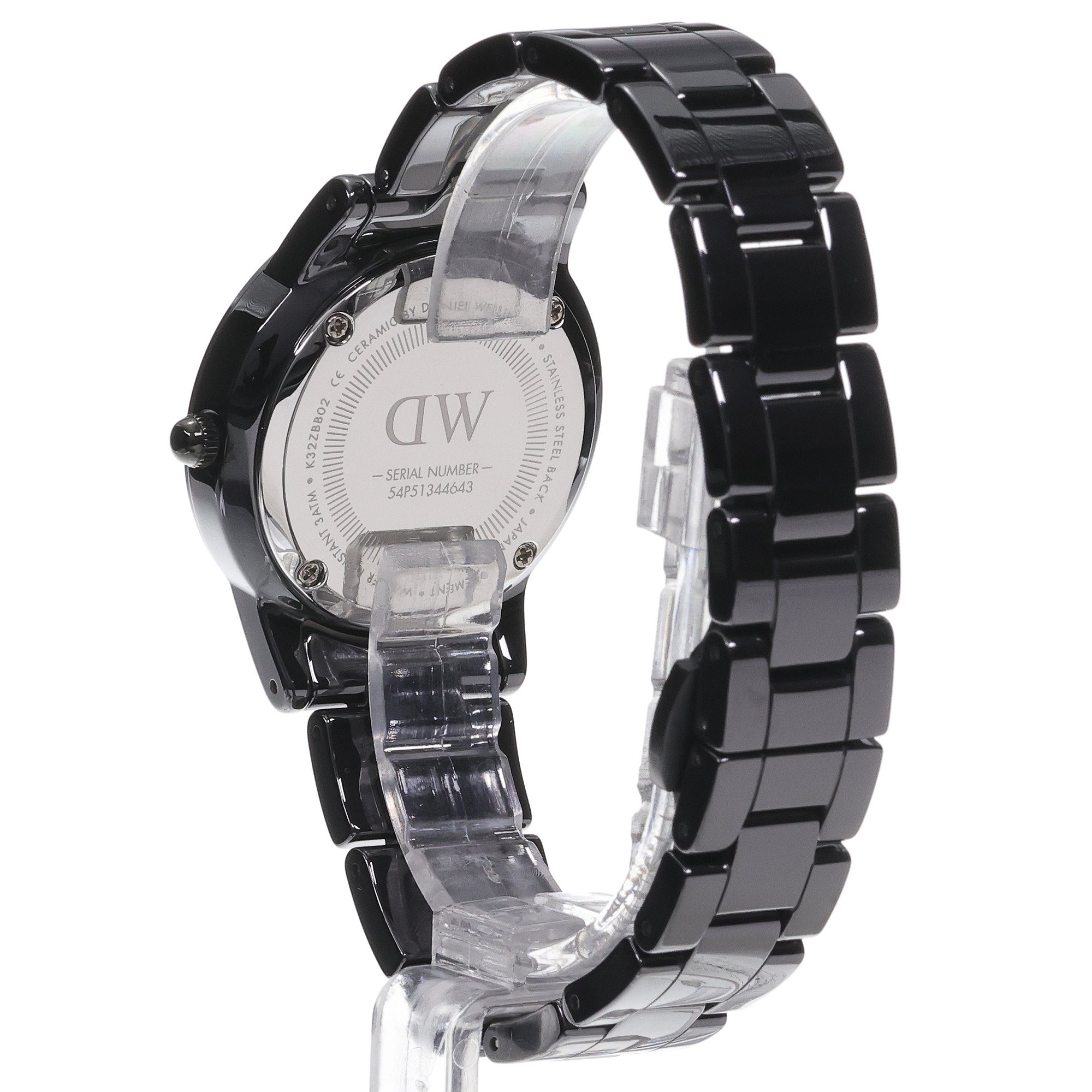 Daniel Wellington DW00100414 Iconic Link Ceramic Black 32mm Iconic klasyczny zegarek czarny - miniatura 4