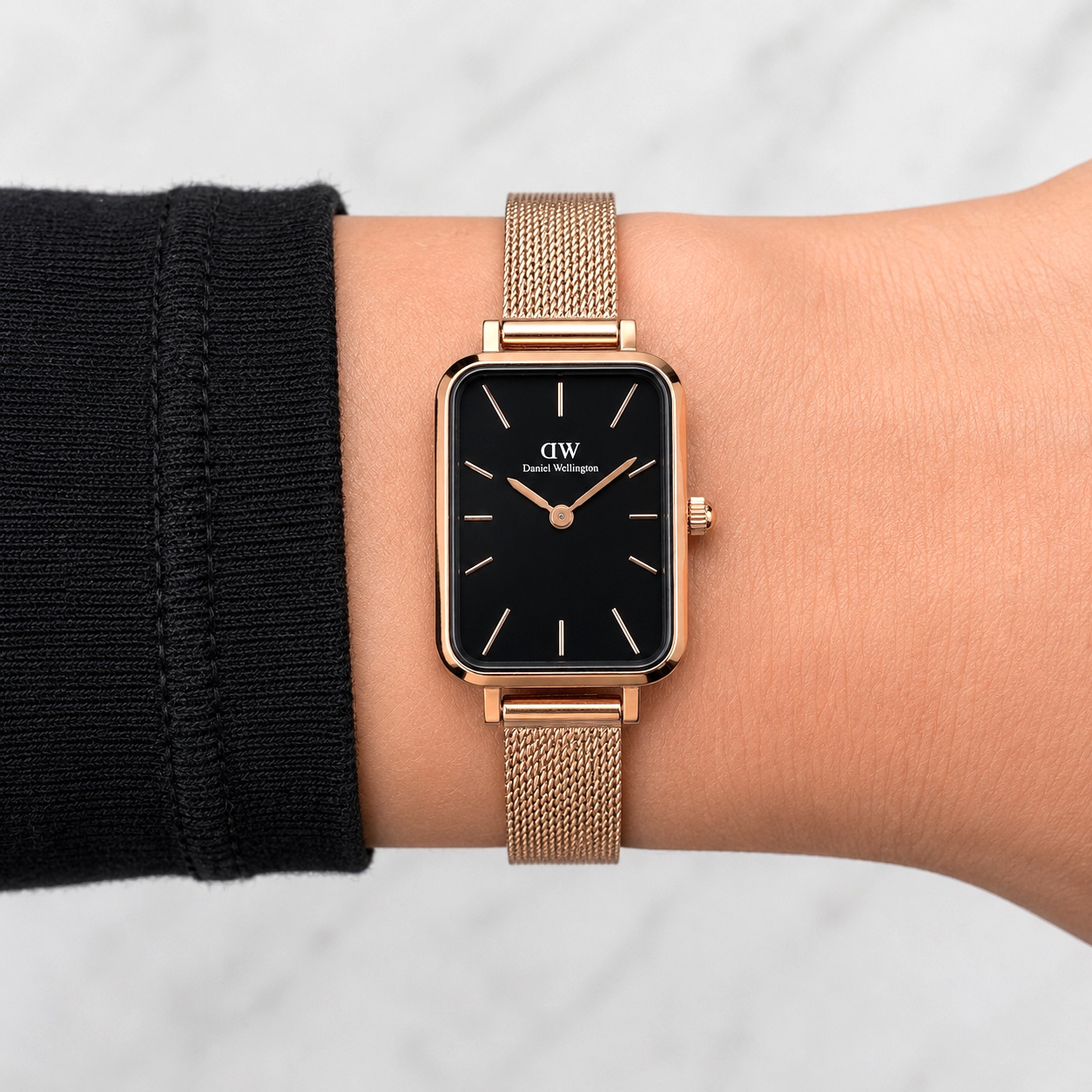 Daniel Wellington DW00100432 zegarek damski klasyczny Quadro bransoleta - miniatura 10