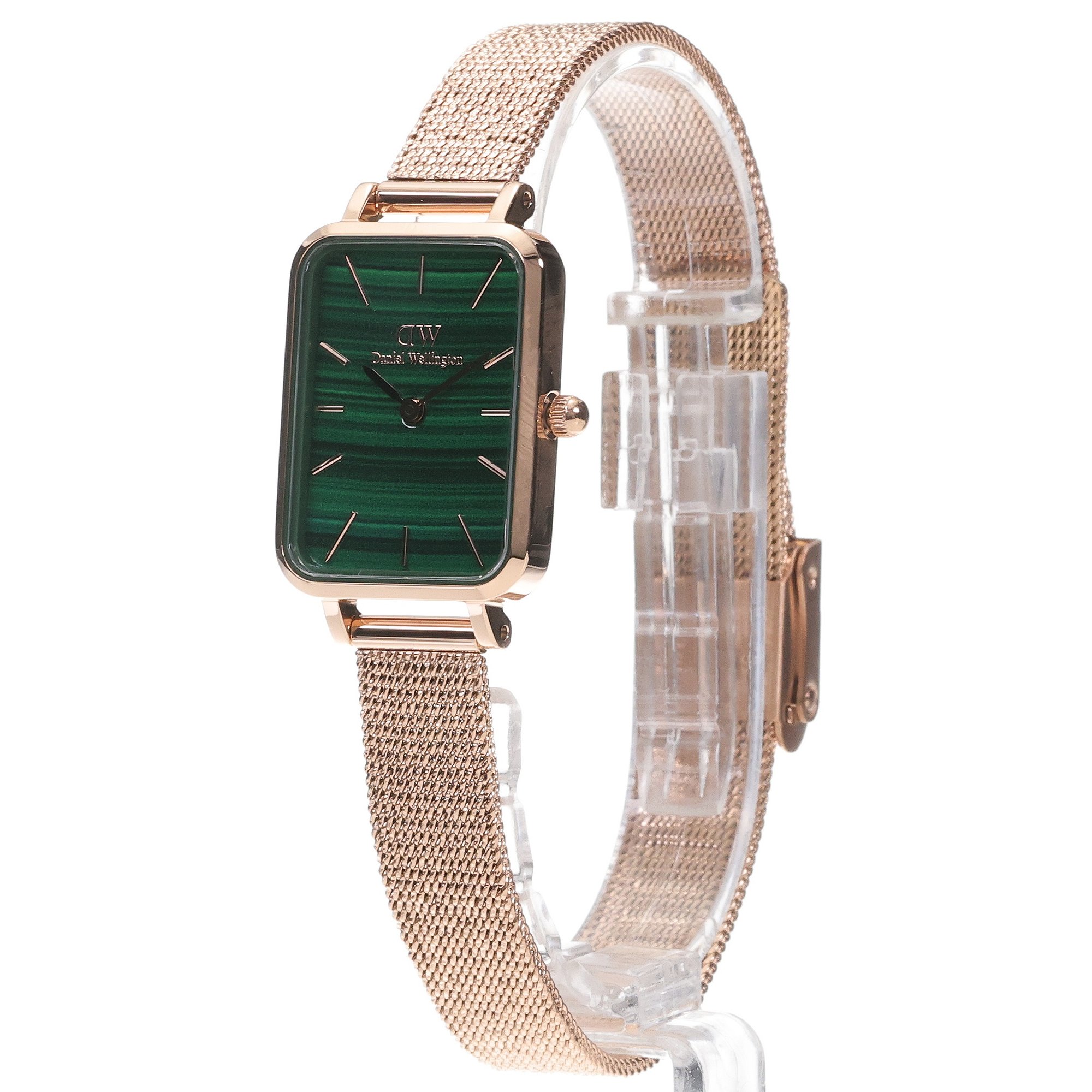 Daniel Wellington DW00100437 Quadro Quadro Pressed Melrose Emerald 20mm zegarek damski klasyczny mineralne - miniatura 2
