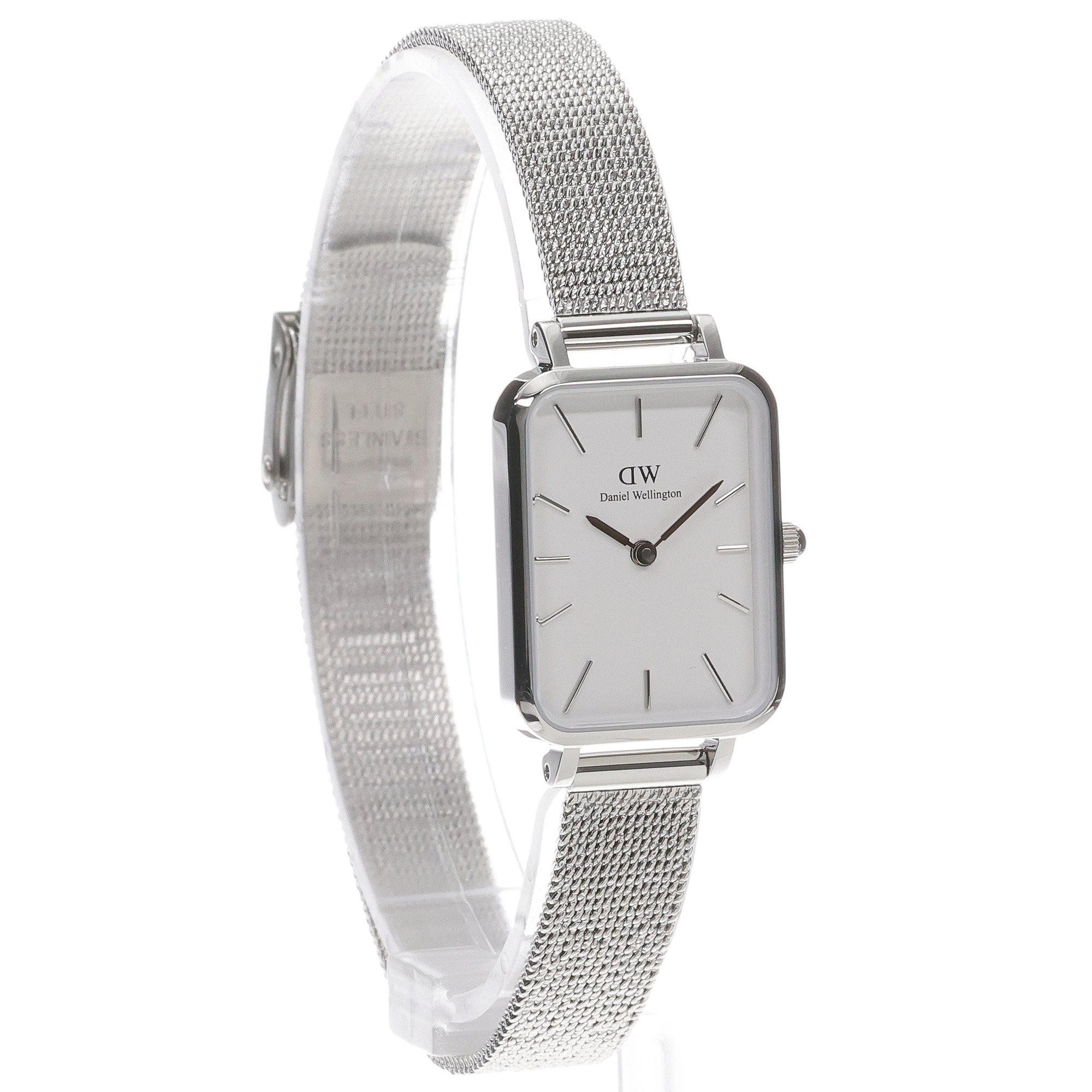 Daniel Wellington DW00100438 zegarek srebrny klasyczny Quadro bransoleta - miniatura 3