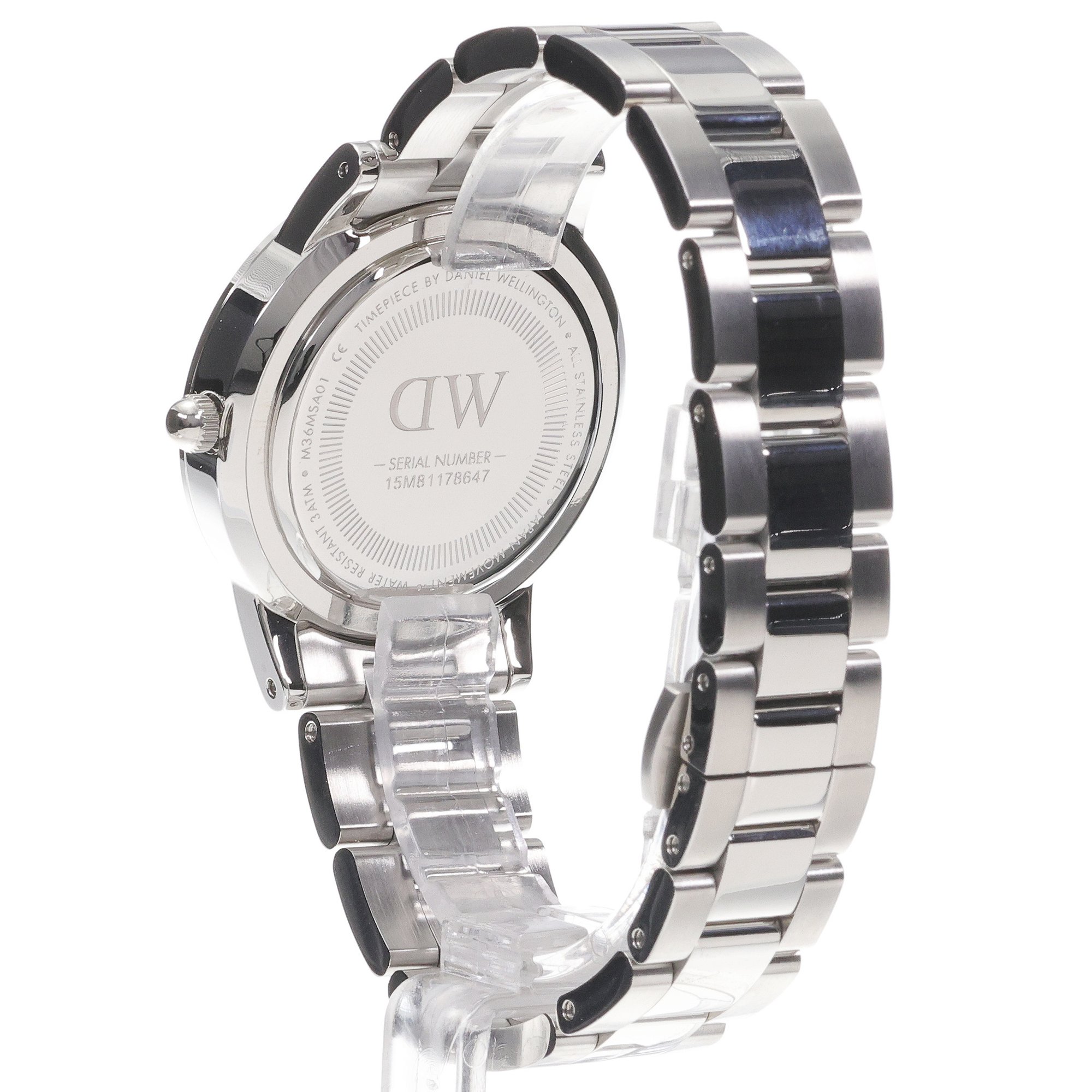 Daniel Wellington DW00100458 Iconic Iconic Link Arctic 36mm zegarek damski klasyczny mineralne - miniatura 4