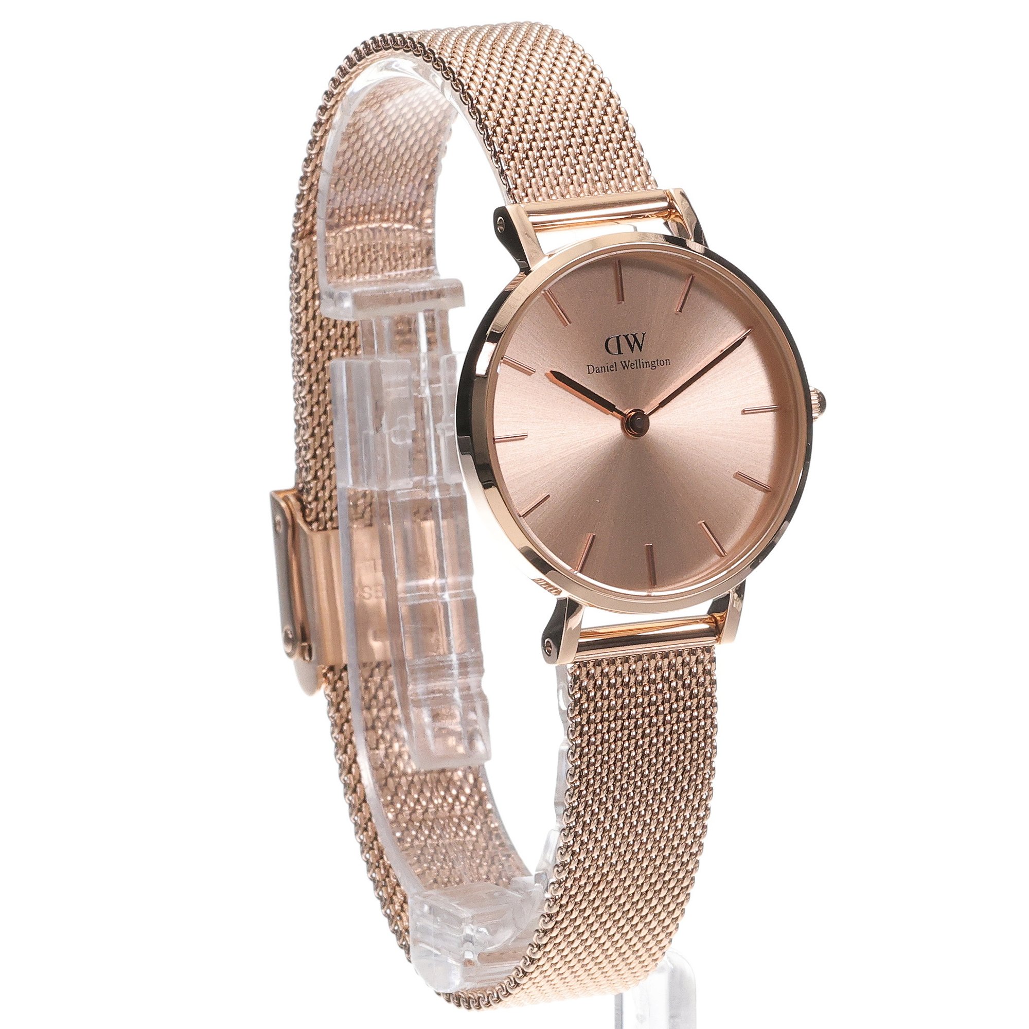 Daniel Wellington DW00100470 zegarek różowe złoto klasyczny Petite bransoleta - miniatura 3