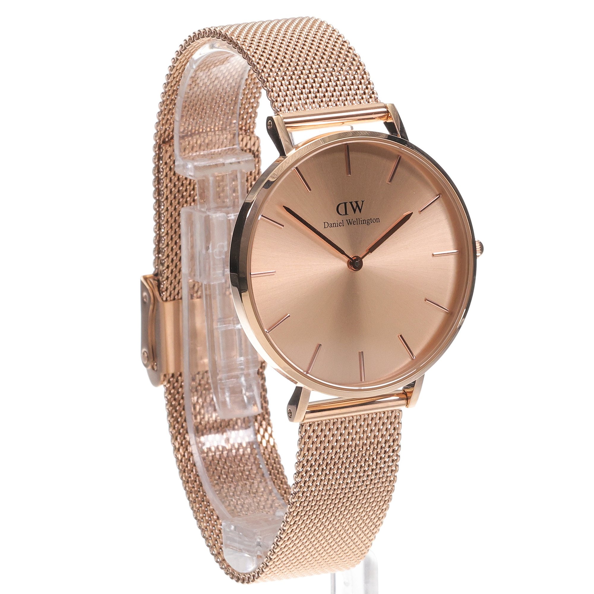 Daniel Wellington DW00100472 zegarek różowe złoto klasyczny Petite bransoleta - miniatura 3
