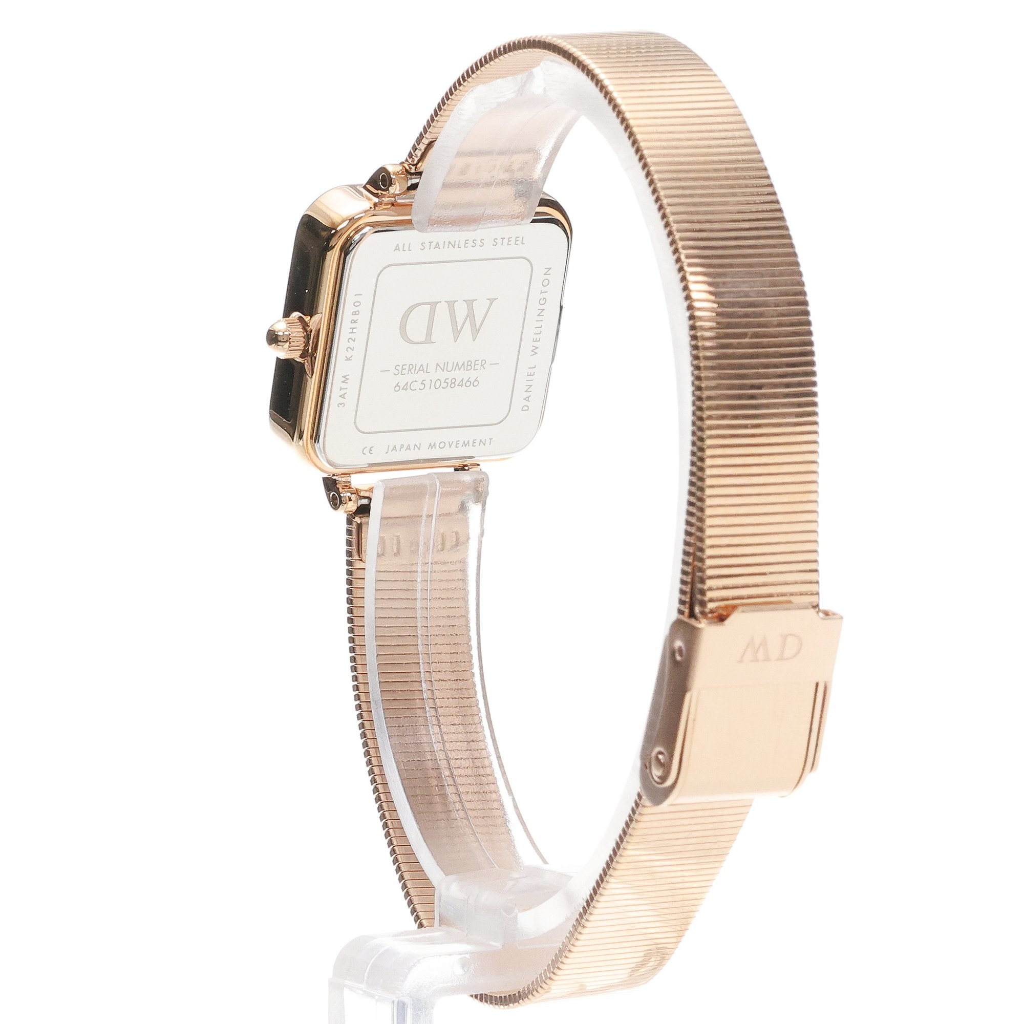 Daniel Wellington DW00100518 Quadro Quadro Studio Rose Gold 22mm zegarek damski klasyczny mineralne - miniatura 4