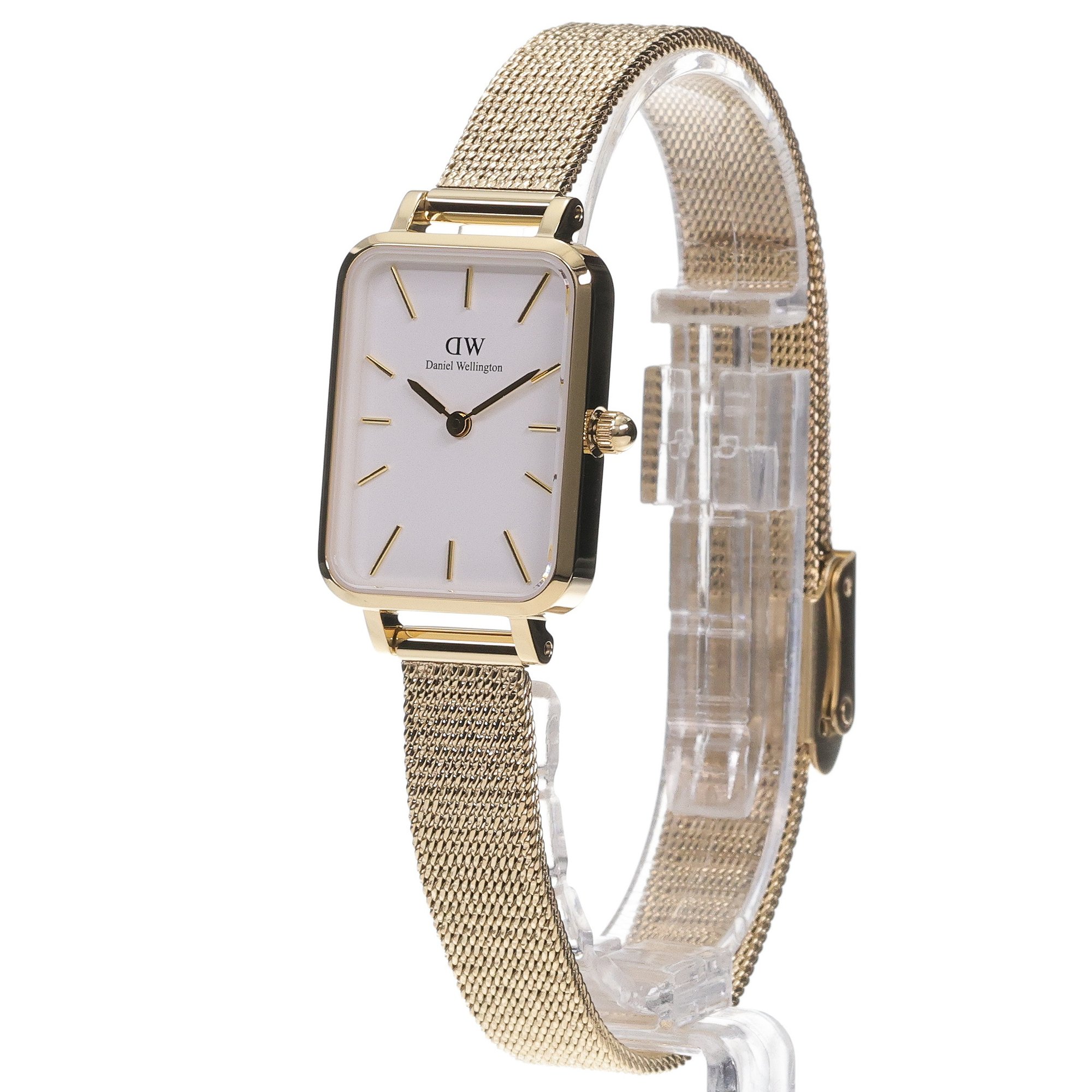 Daniel Wellington DW00100556 Quadro Quadro Pressed Evergold 20mm zegarek damski klasyczny mineralne - miniatura 2