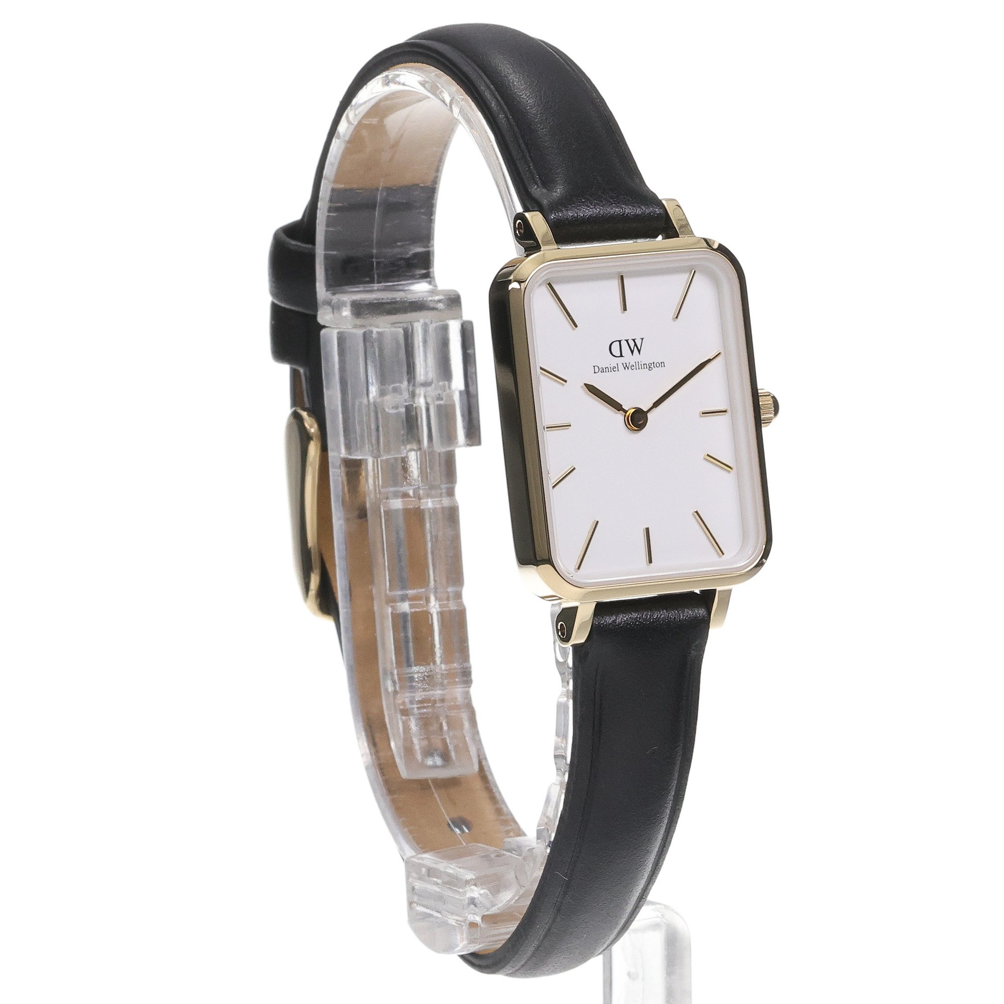 Daniel Wellington DW00100559 zegarek złoty klasyczny Quadro pasek - miniatura 3