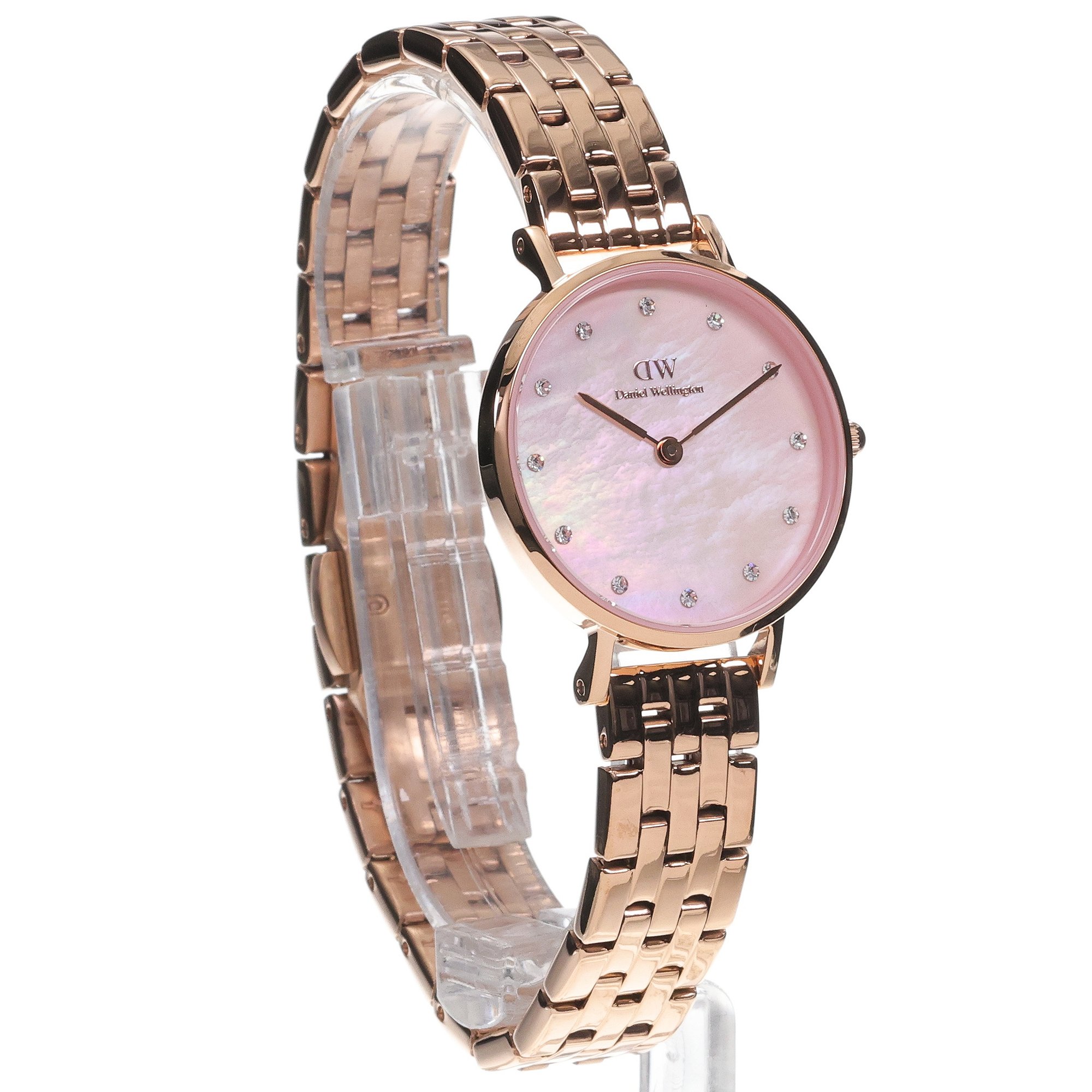 Daniel Wellington DW00100617 zegarek różowe złoto klasyczny Petite bransoleta - miniatura 3