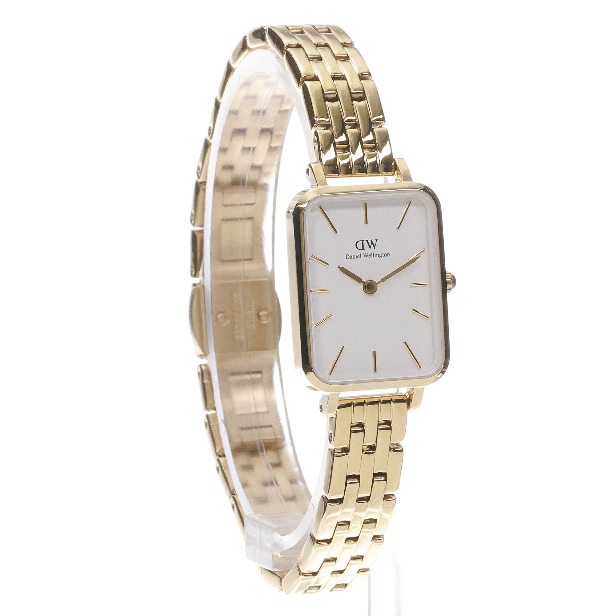 Daniel Wellington DW00100622 zegarek złoty klasyczny Quadro bransoleta - miniatura 3
