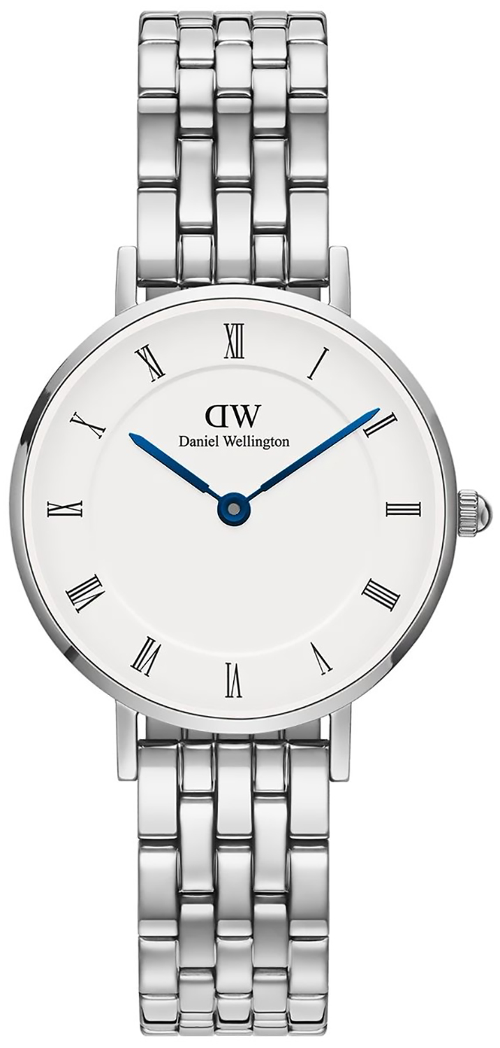 Petite Roman Numerals 5-Link Silver 28mm Daniel Wellington DW00100685 