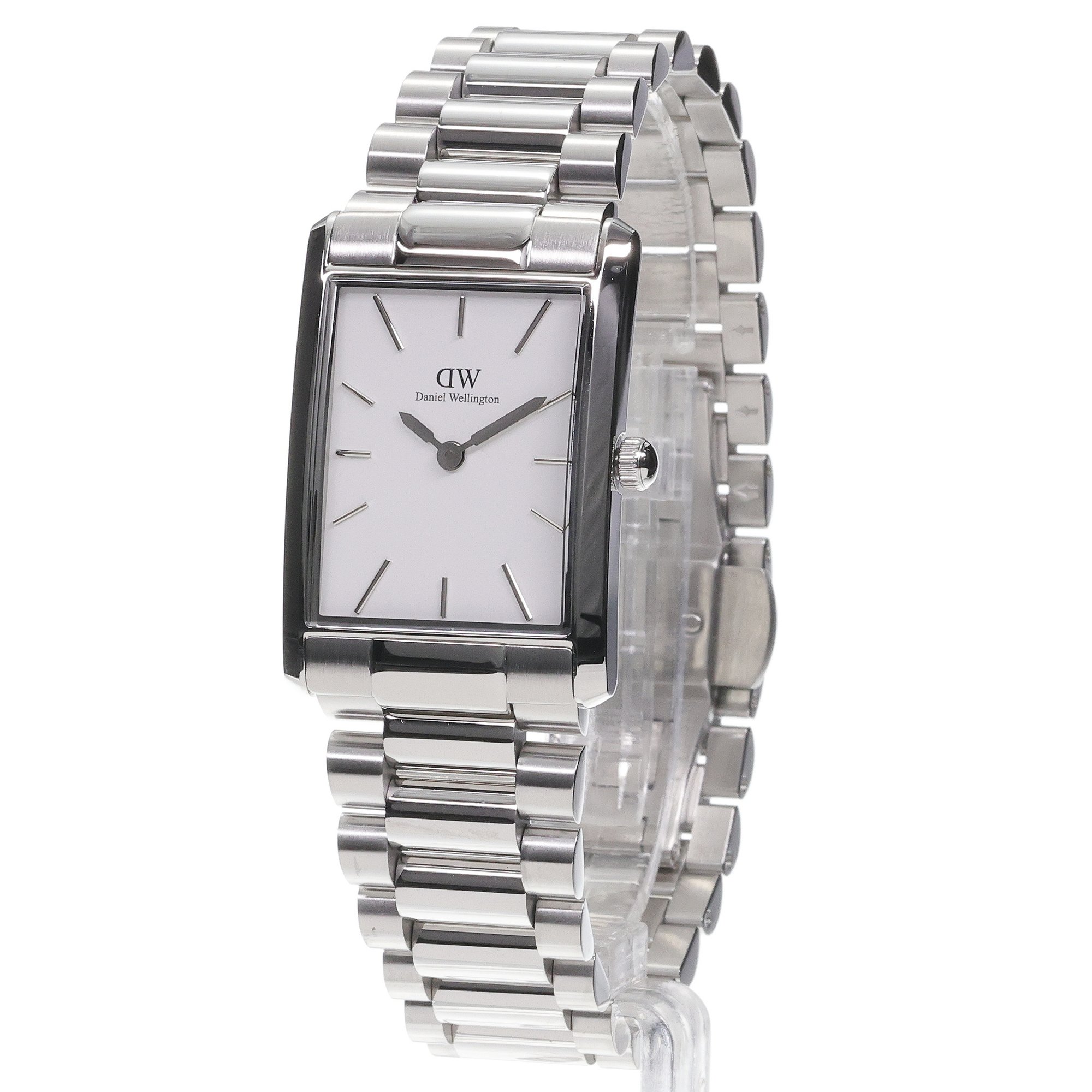 Daniel Wellington DW00100701 Bound 9-Link Silver 24mm Bound klasyczny zegarek srebrny - miniatura 2