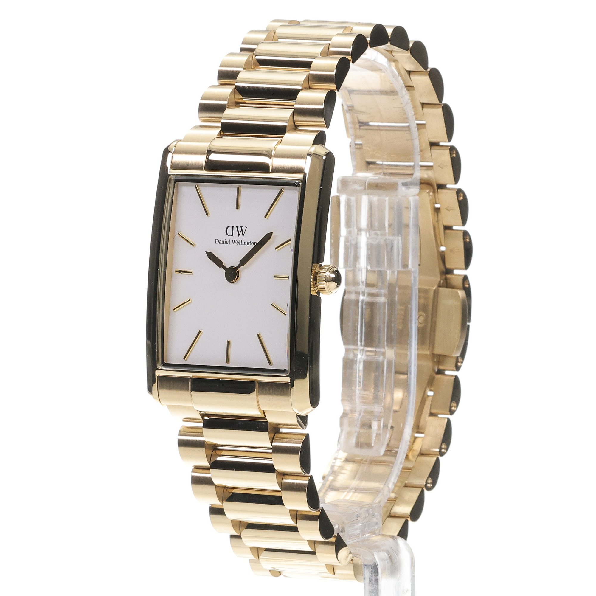 Daniel Wellington DW00100703 Bound Bound 9-Link Gold 24mm zegarek damski klasyczny mineralne - miniatura 2