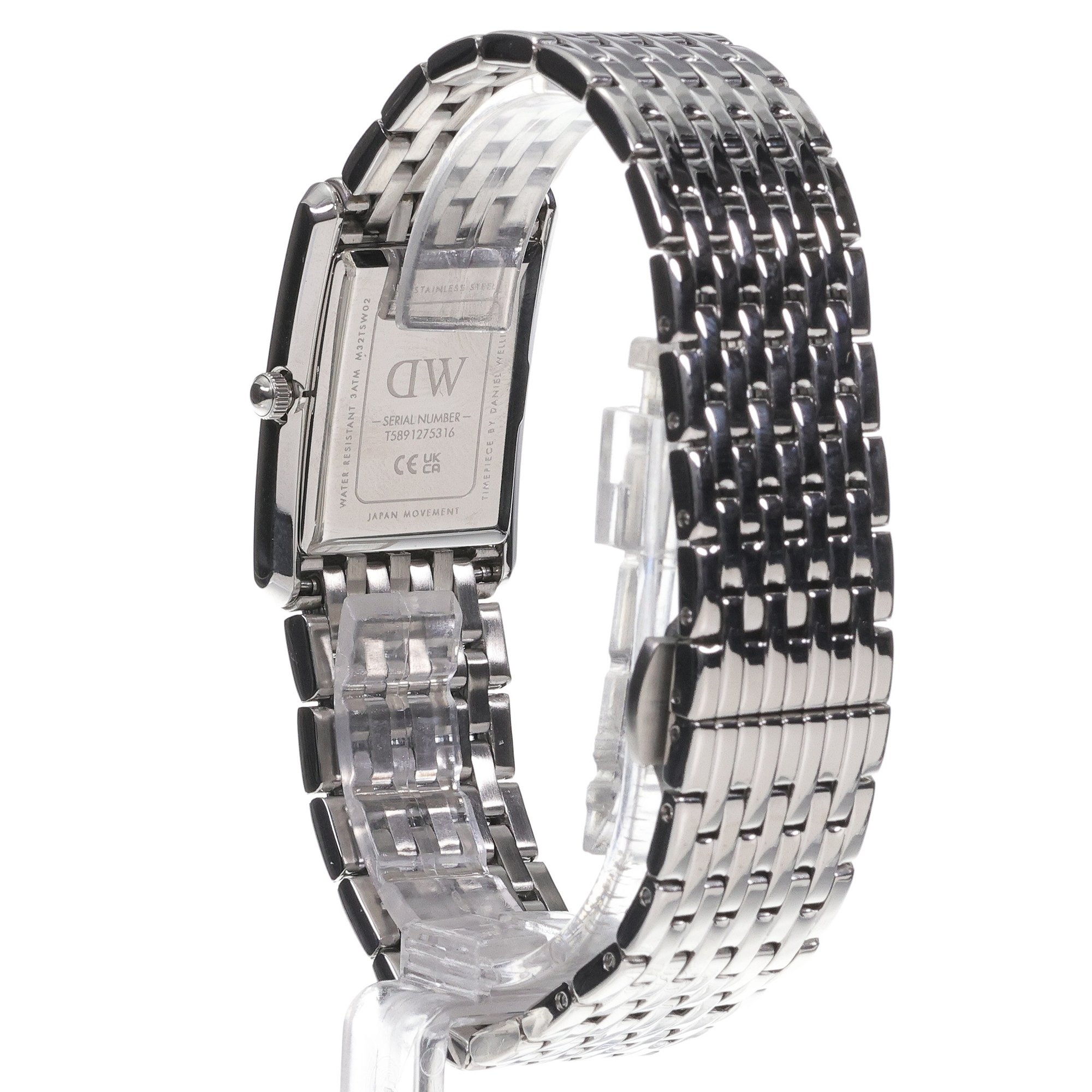 Daniel Wellington DW00100706 Bound Bound 9-Link Silver 22mm zegarek damski klasyczny mineralne - miniatura 4