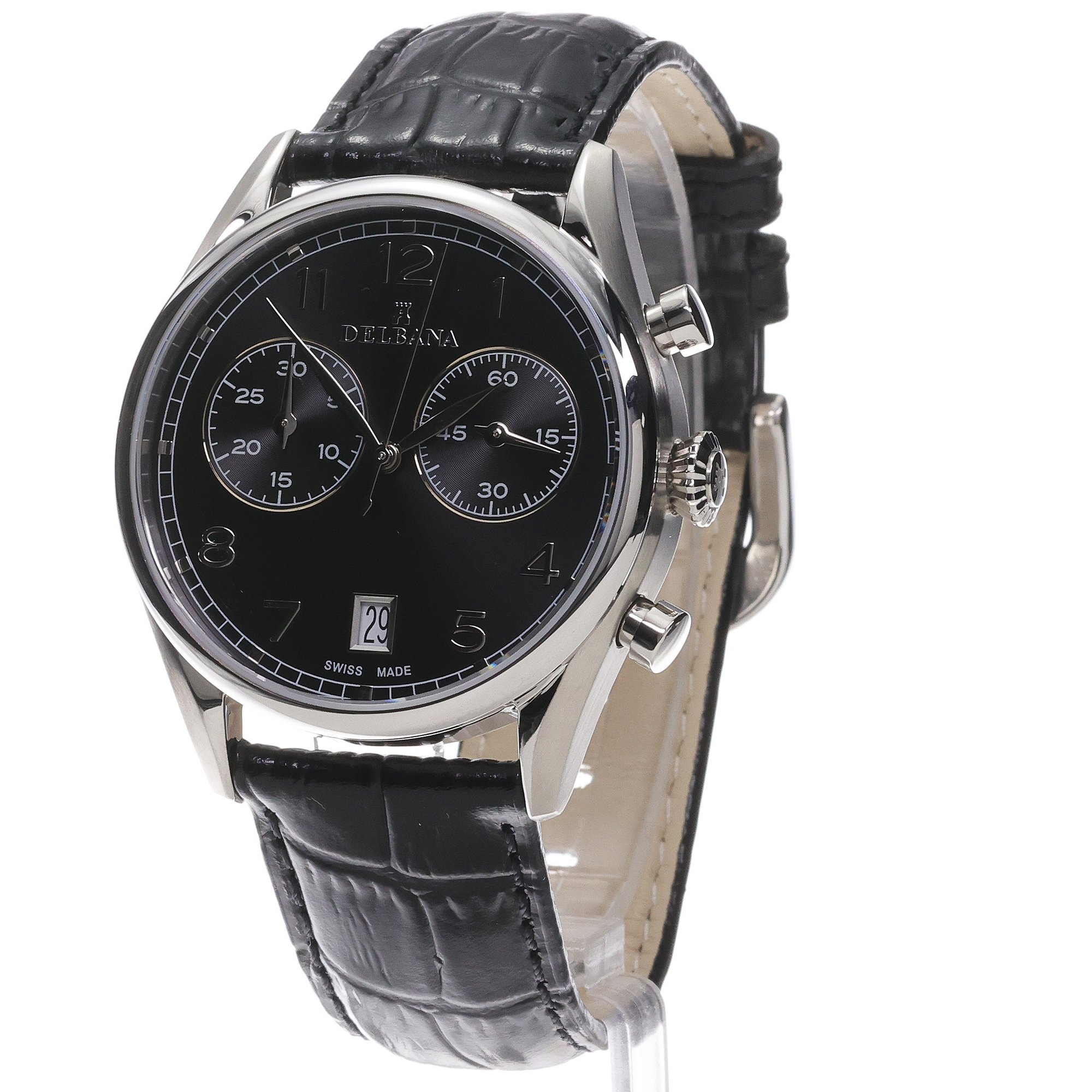 Delbana 416017546032 zegarek srebrny elegancki Fiorentino pasek