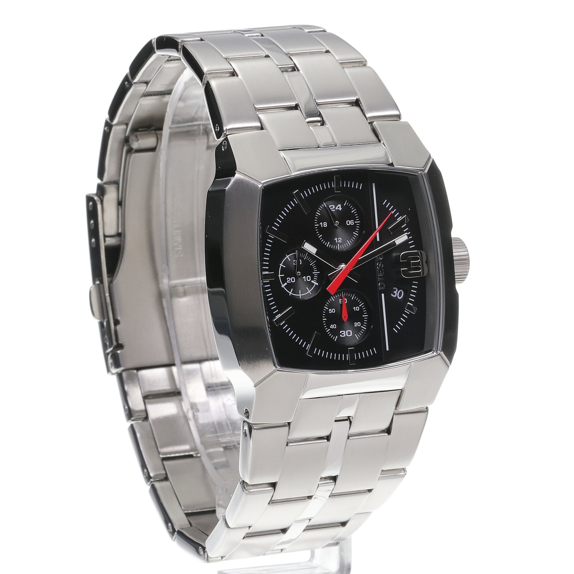 Diesel DZ4661 zegarek srebrny fashion-modowy Cliffhanger bransoleta - miniatura 3