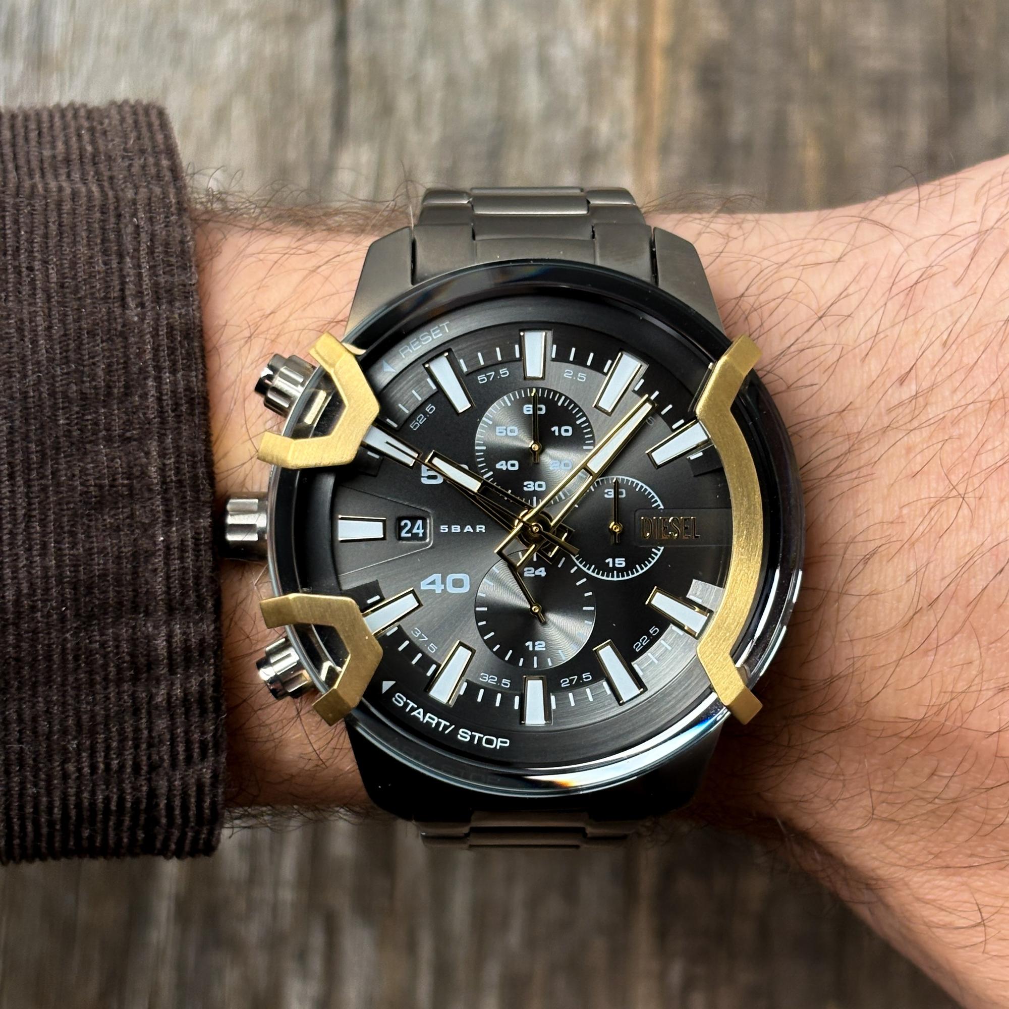 Diesel DZ4668 GRIFFED Griffed fashion-modowy zegarek szary - miniatura 9
