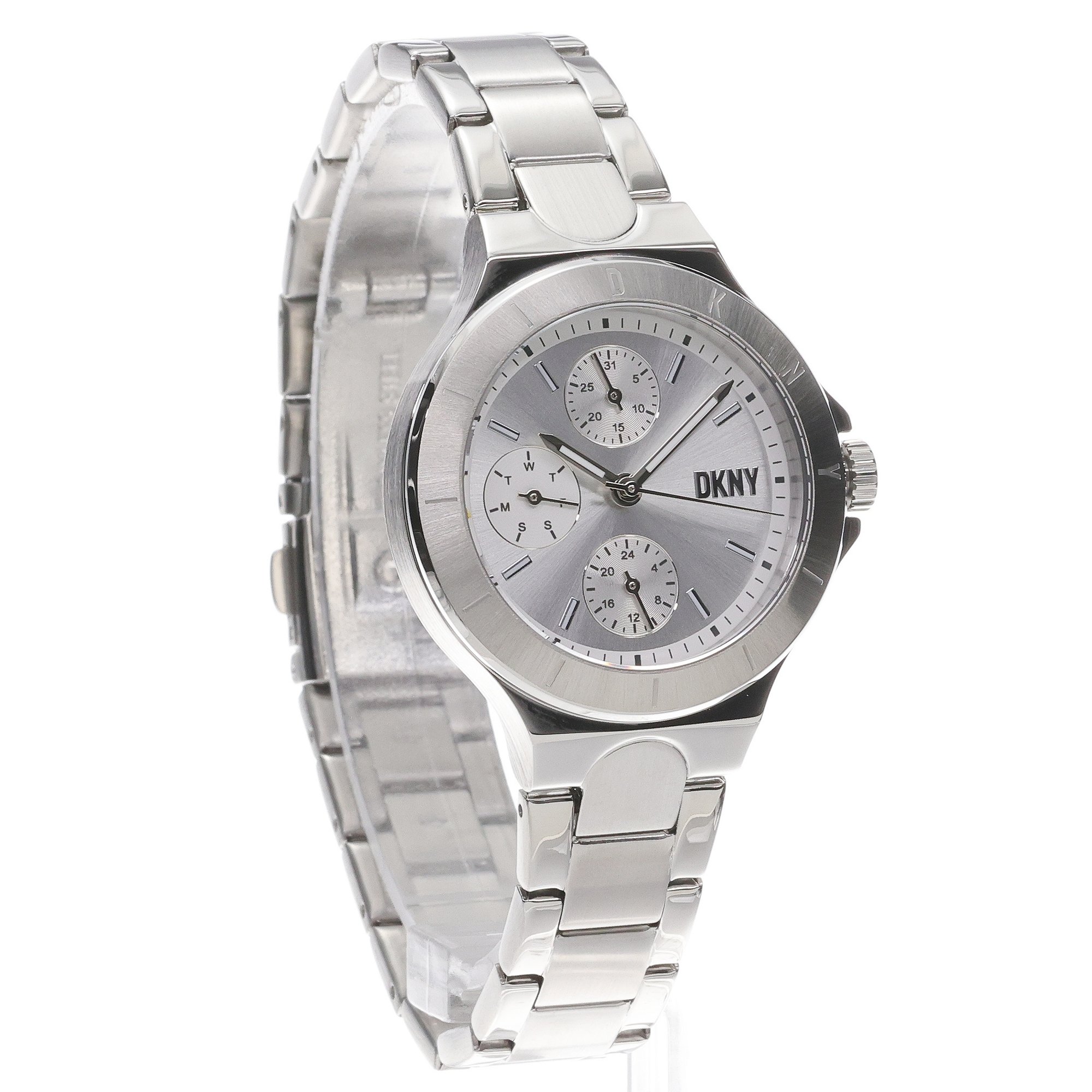 DKNY NY6678 zegarek srebrny klasyczny Bransoleta bransoleta - miniatura 3