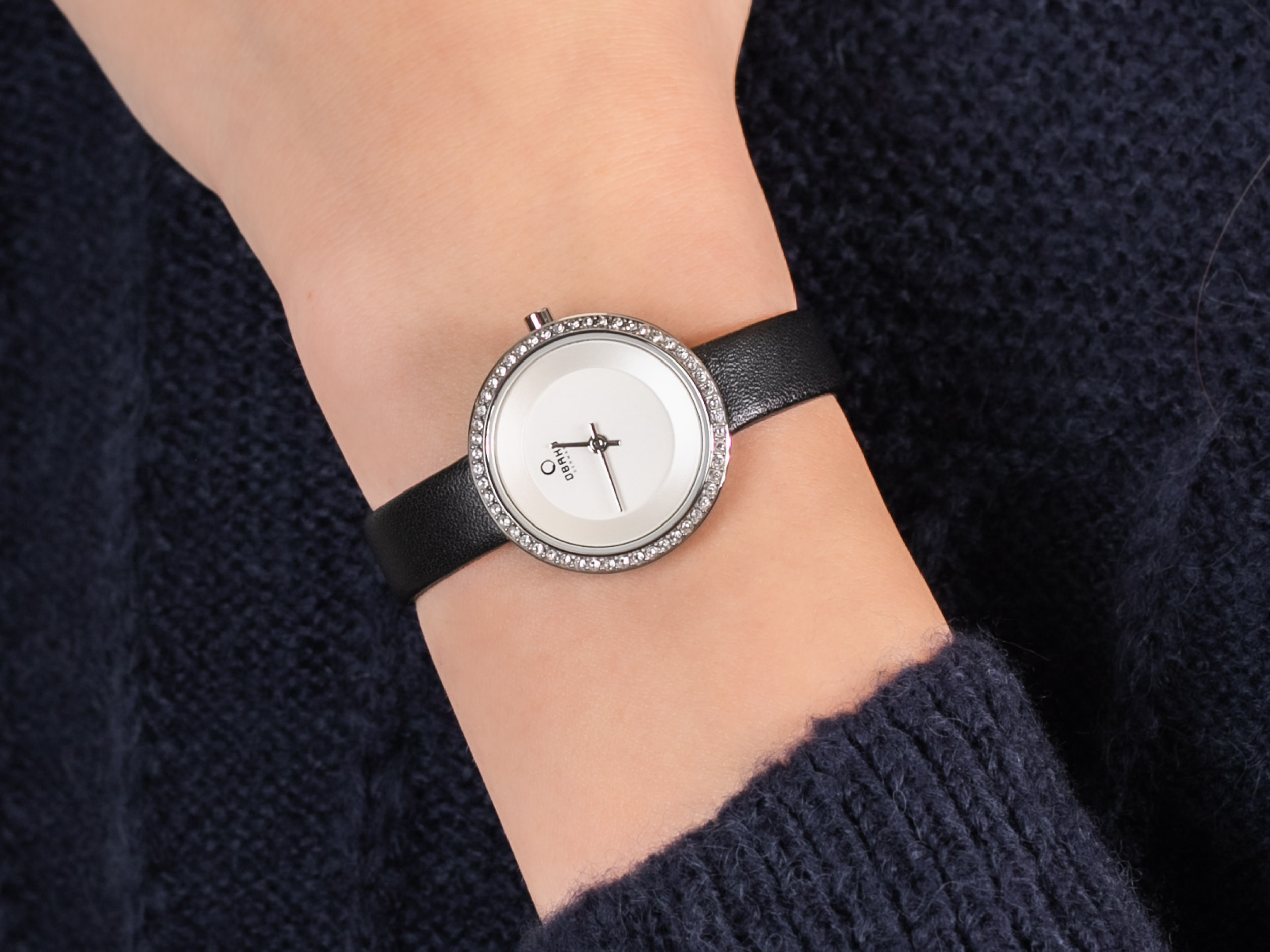 Obaku Denmark V146LCIRB1 zegarek klasyczny Slim - miniatura 2