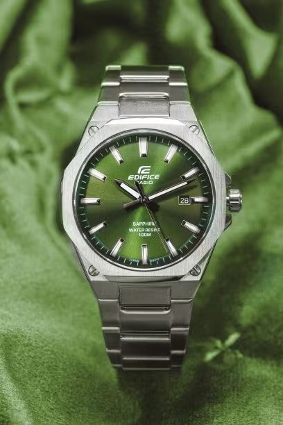 EDIFICE EFR-S108D-3AVUEF zegarek srebrny klasyczny Edifice bransoleta - miniatura 5