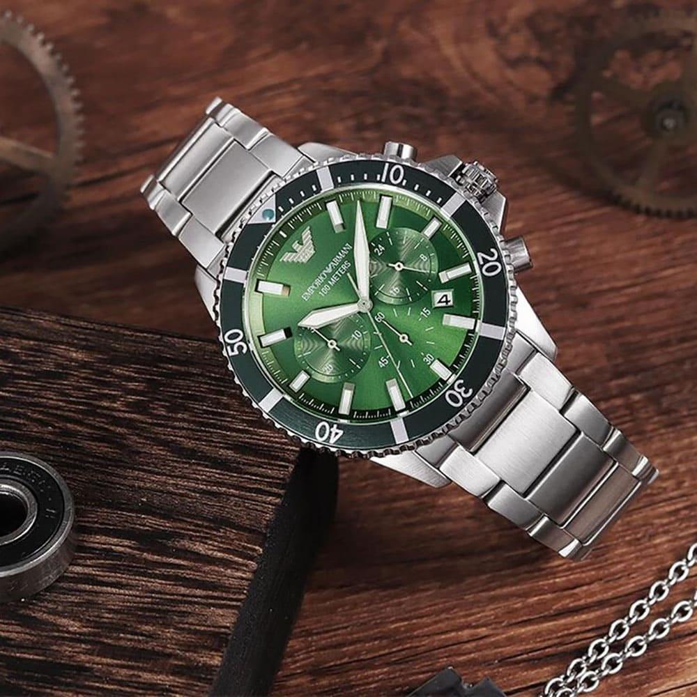Emporio Armani AR11500 zegarek męski sportowy Diver bransoleta - miniatura 10