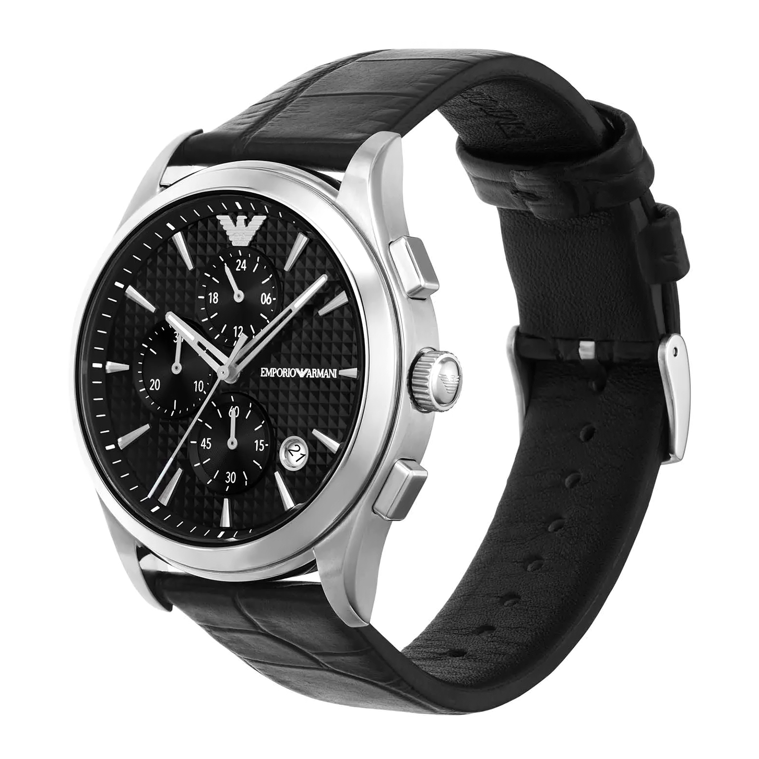 Emporio Armani AR11530 zegarek srebrny sportowy Paolo pasek - miniatura 3