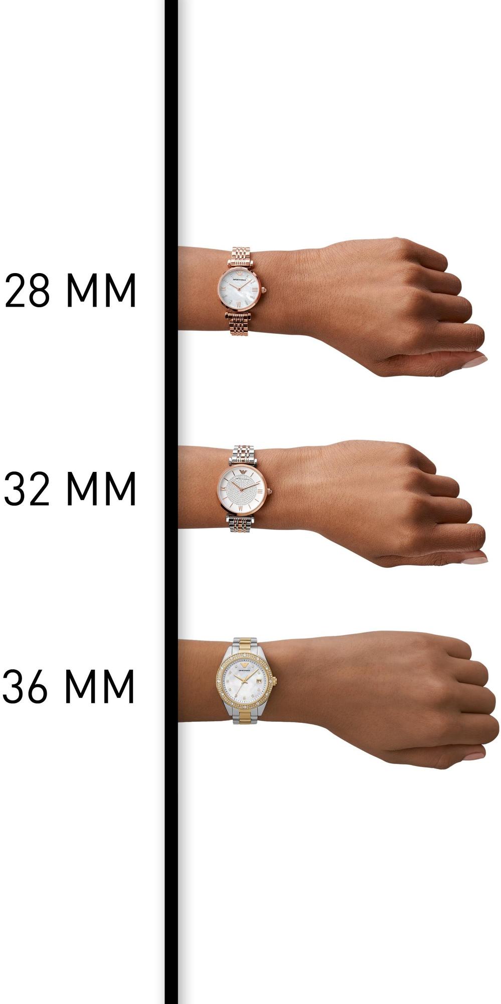 Emporio Armani AR11537 zegarek srebrny fashion-modowy Gianni bransoleta - miniatura 8