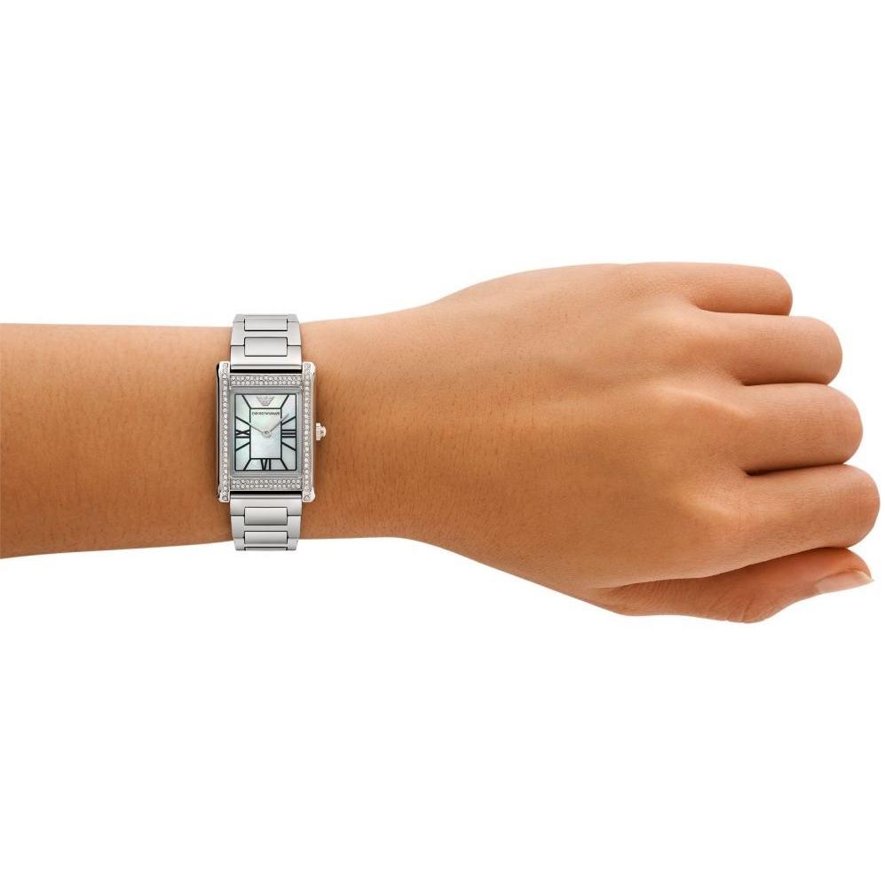 Emporio Armani AR11625 GENNI Ladies fashion-modowy zegarek srebrny