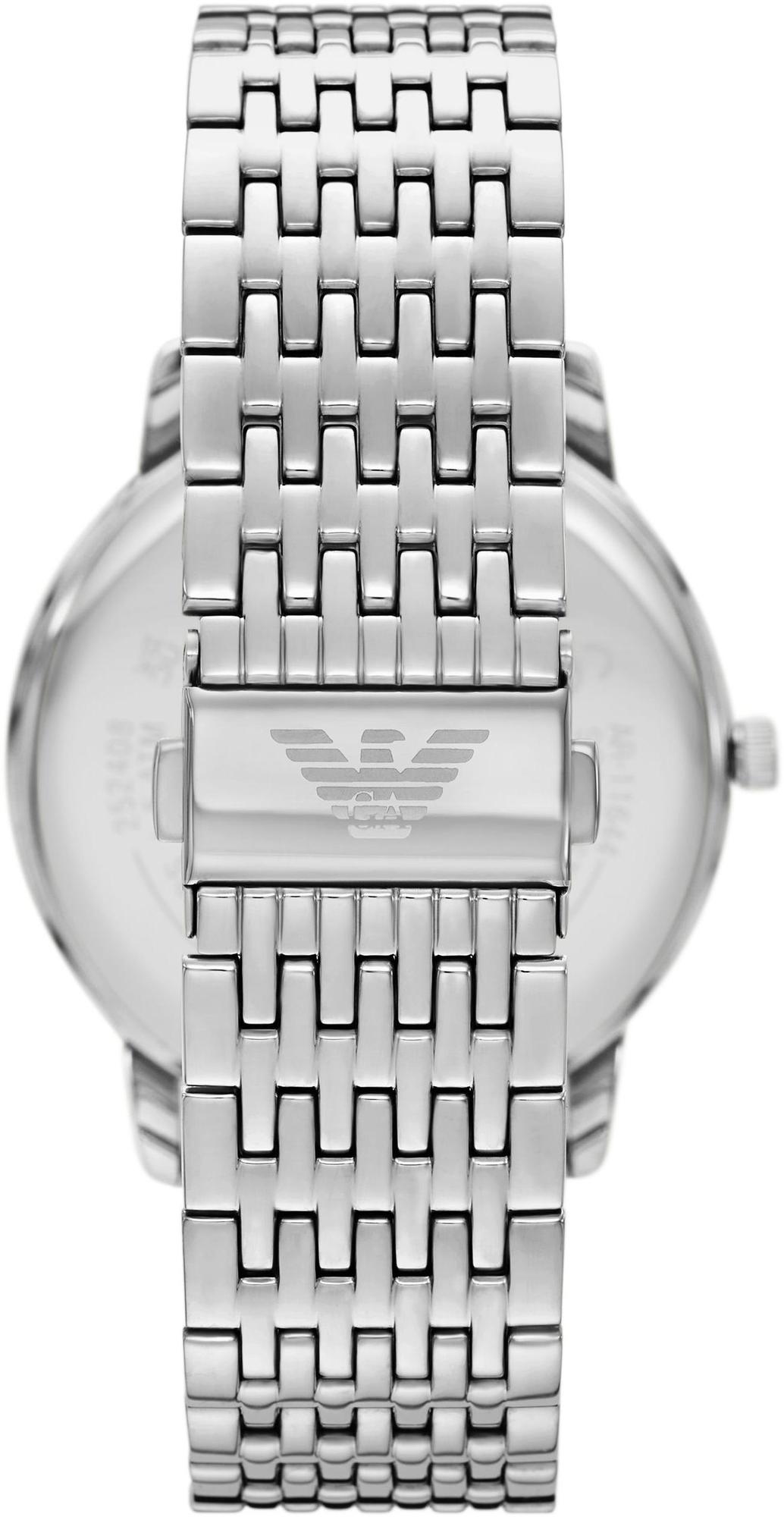 Emporio Armani AR11644 zegarek srebrny klasyczny Classics bransoleta