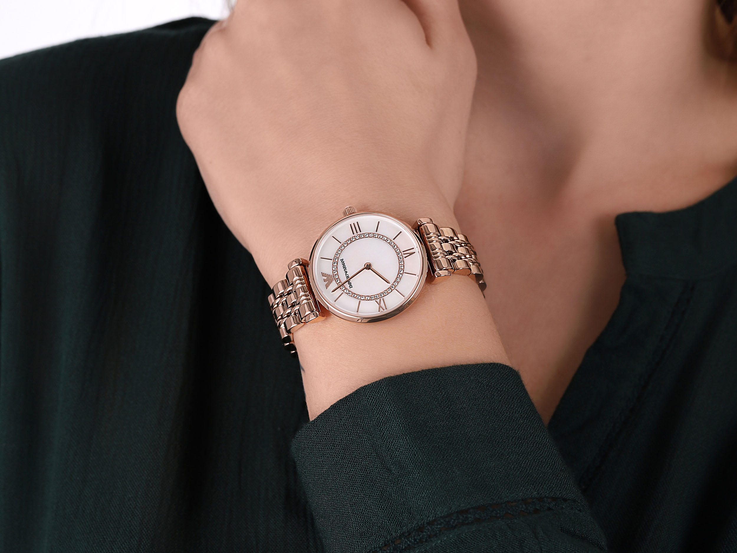 Emporio Armani AR1909 damski zegarek Ladies bransoleta - miniatura 2
