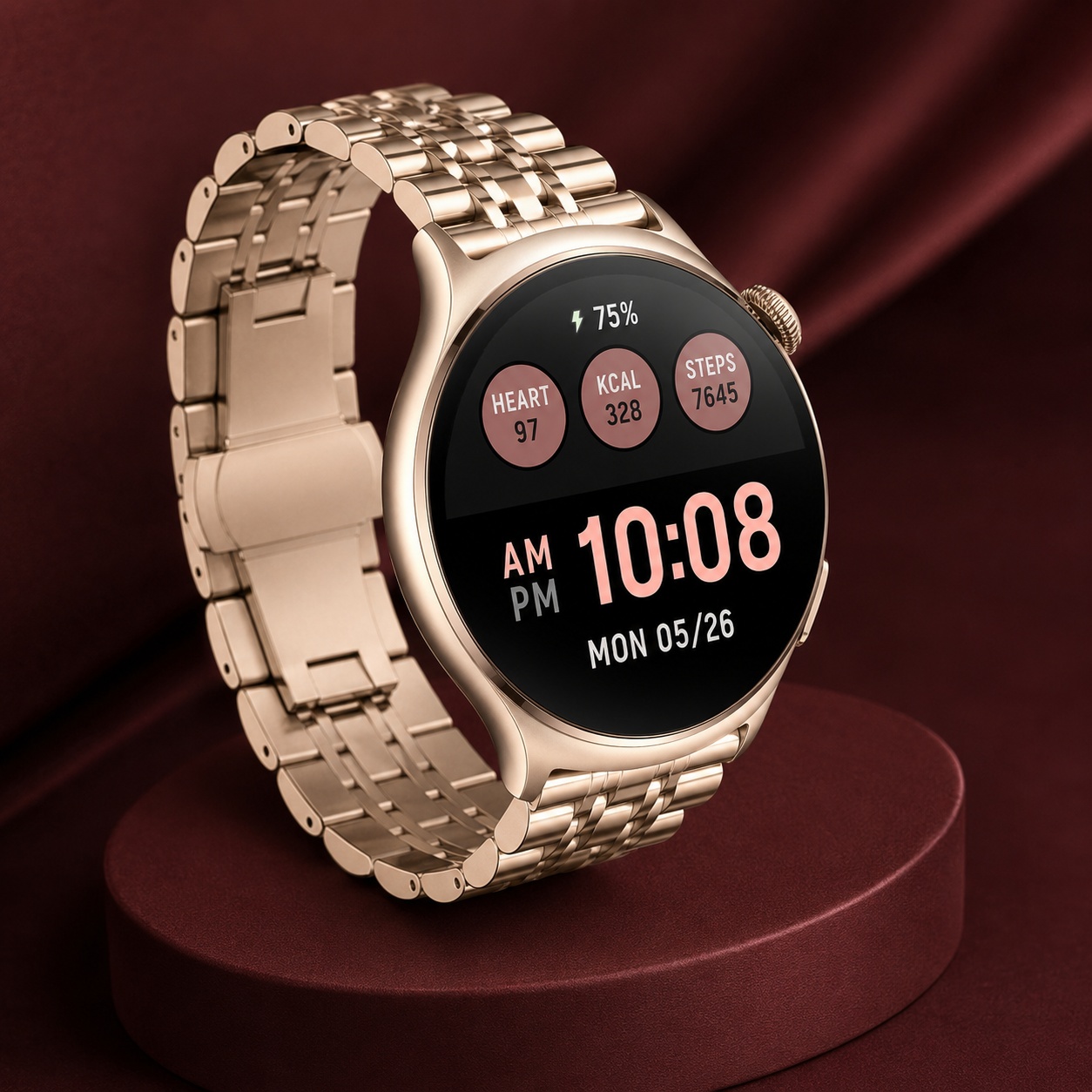 Enter JUT10115124 Różowo Złoty Enter Luxe na bransolecie zegarek fashion-modowy Luxe - miniatura 3