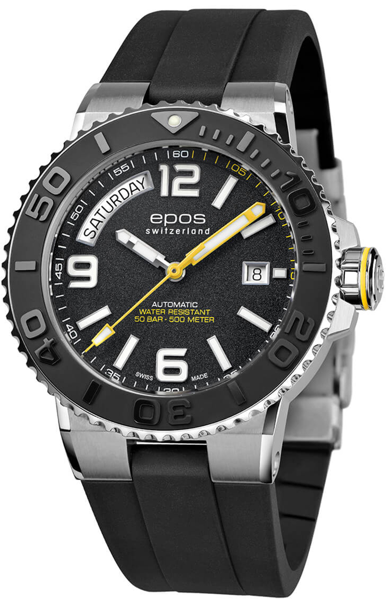 Sportive 3441 Diver Day Date Epos 3441.142.20.95.55 