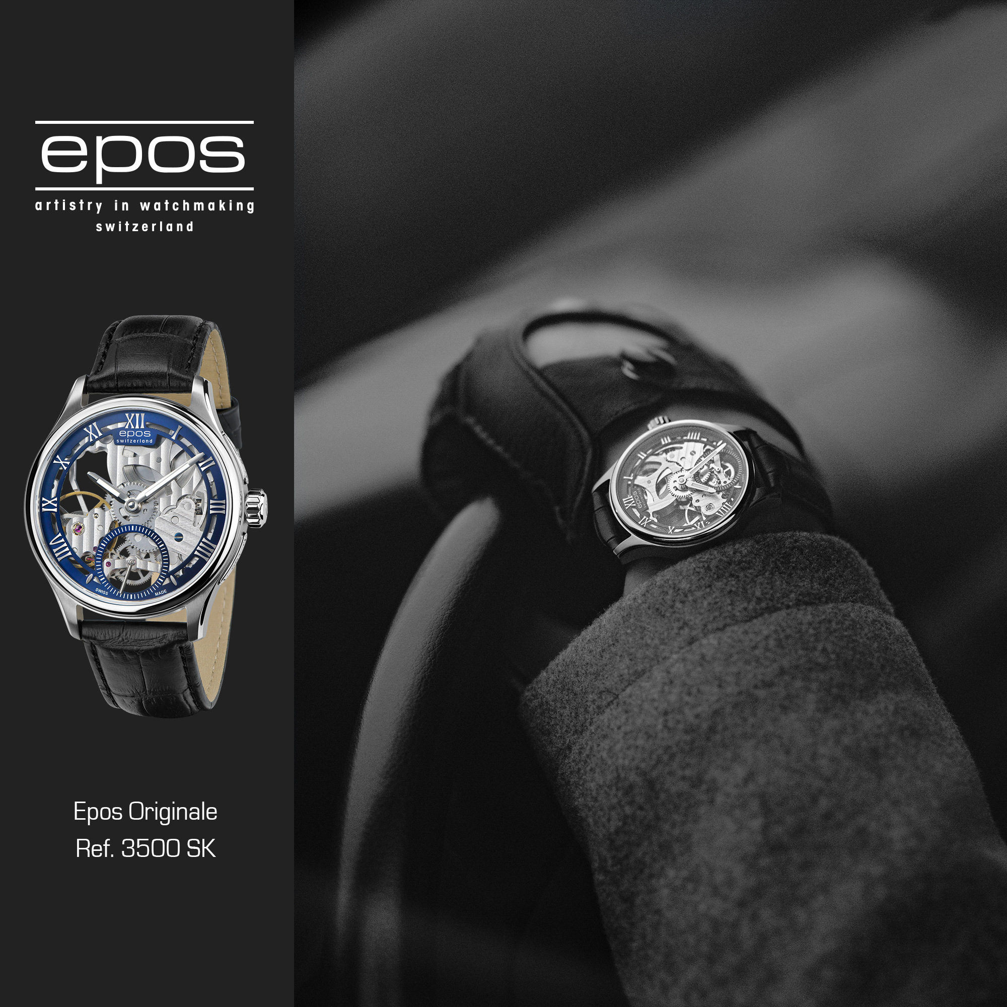 Epos 3500165202625 Originale Originale 3500 SK Limited Edition zegarek męski klasyczny szafirowe - miniatura 8