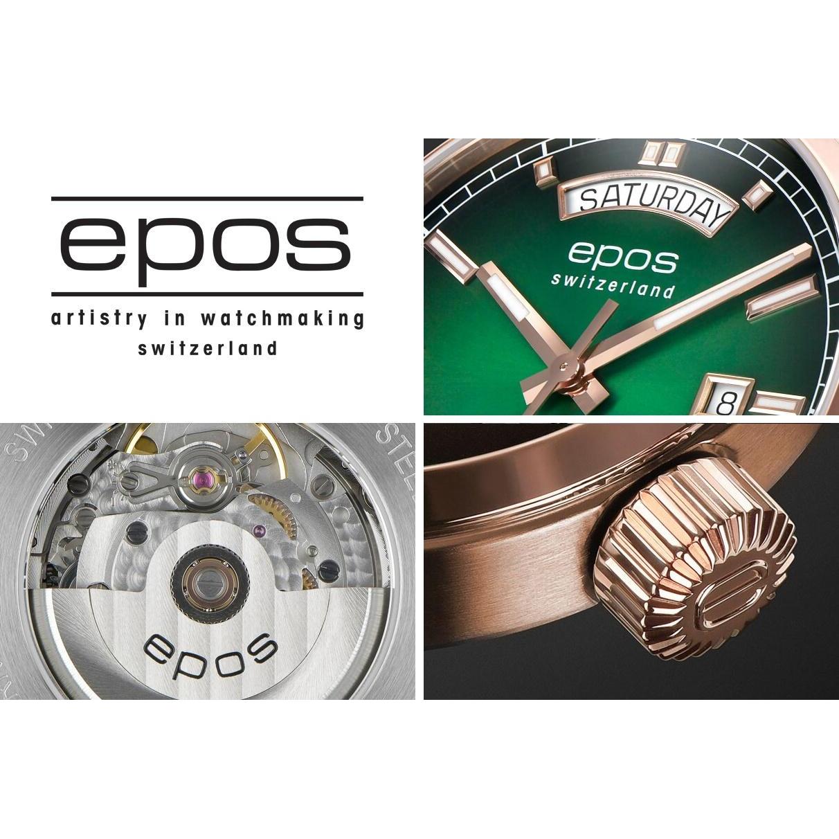 Epos 3501142249325 zegarek różowe złoto klasyczny Passion pasek - miniatura 5