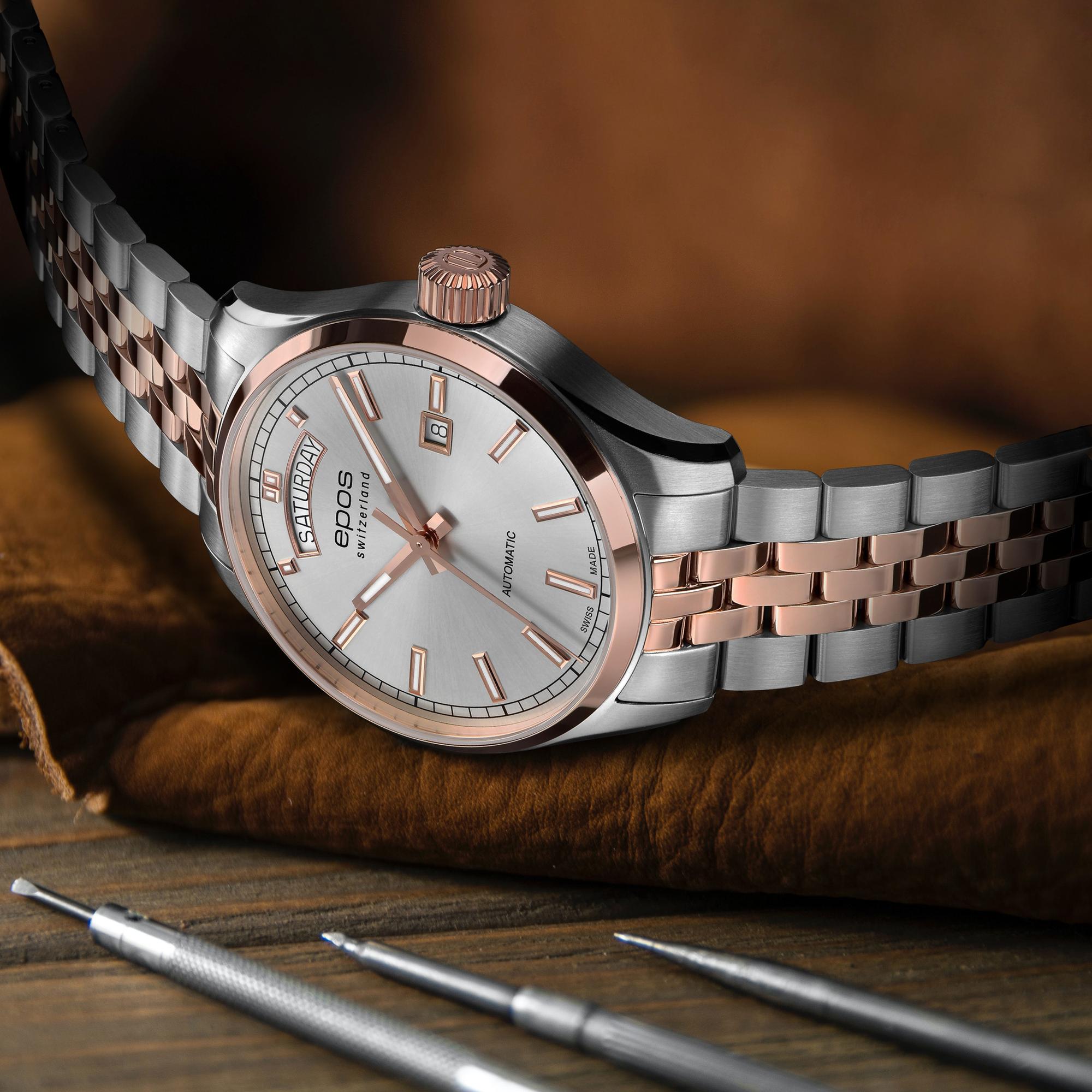 Epos 3501142349844 Passion 3501 Day Date zegarek klasyczny Passion - miniatura 3