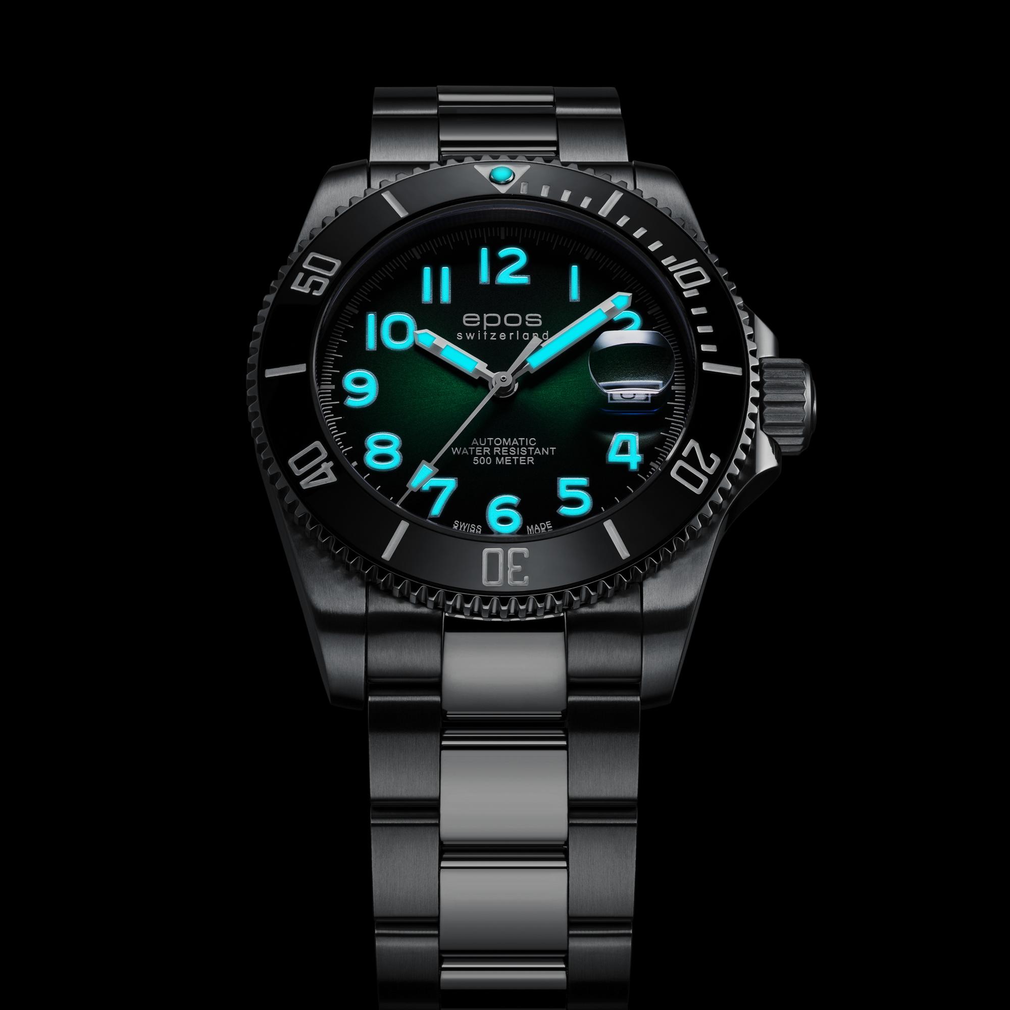 Epos 3504131803390 Sportive Sportive 3504 Diver Titanium zegarek męski klasyczny szafirowe - miniatura 8