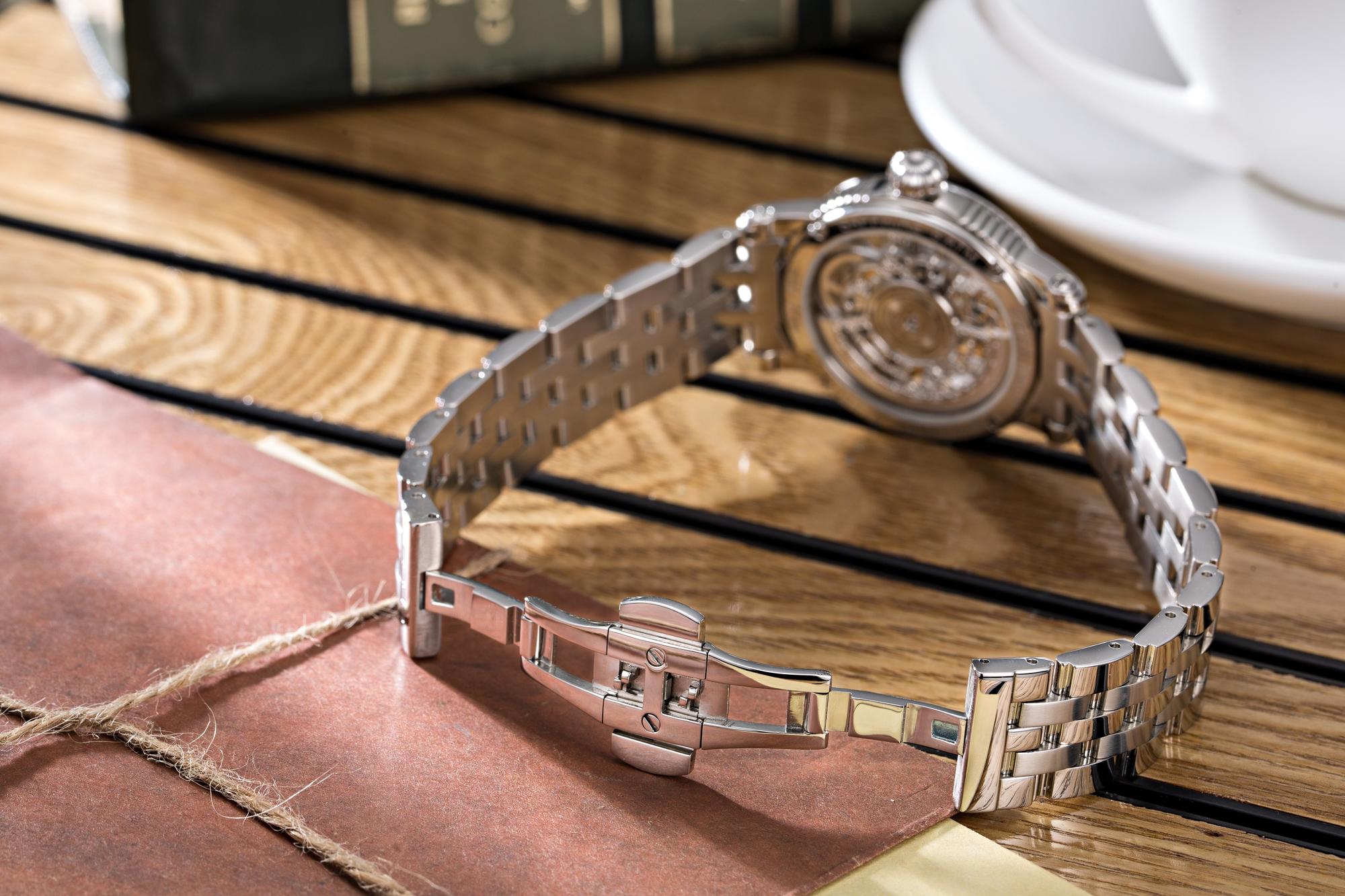 Epos 4390155202030 Ladies Ladies 4390 Skeleton zegarek damski klasyczny szafirowe - miniatura 7