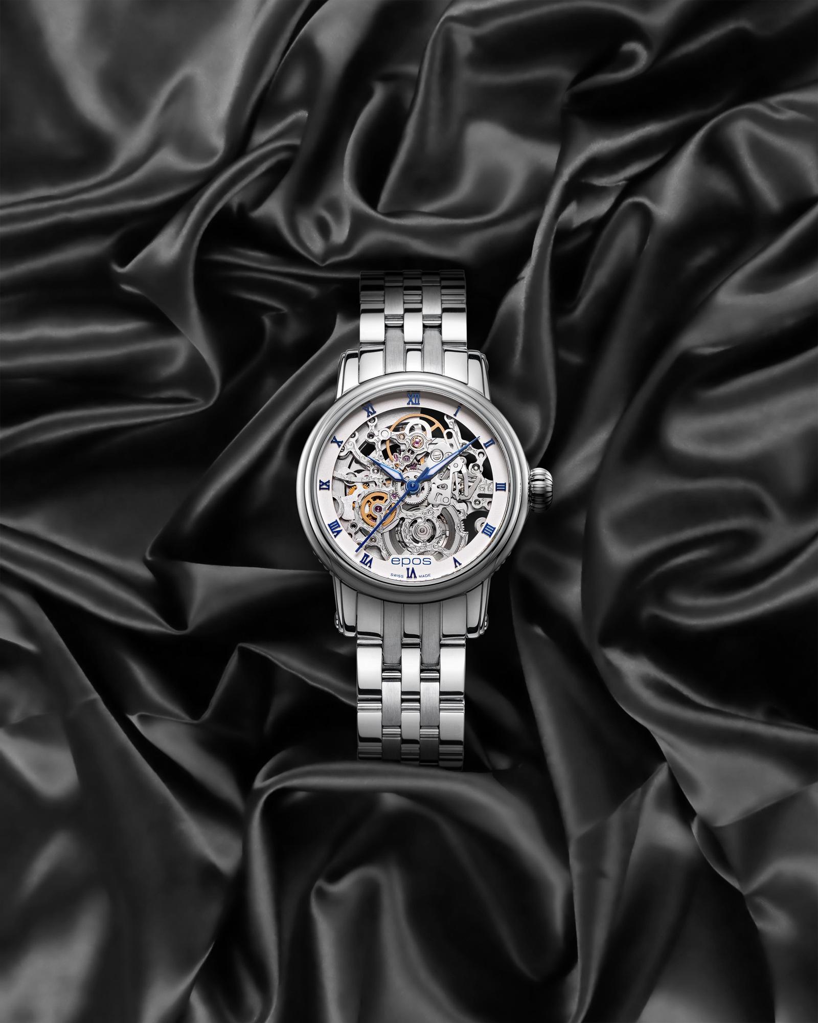 Epos 4390155202030 zegarek srebrny klasyczny Ladies bransoleta - miniatura 4