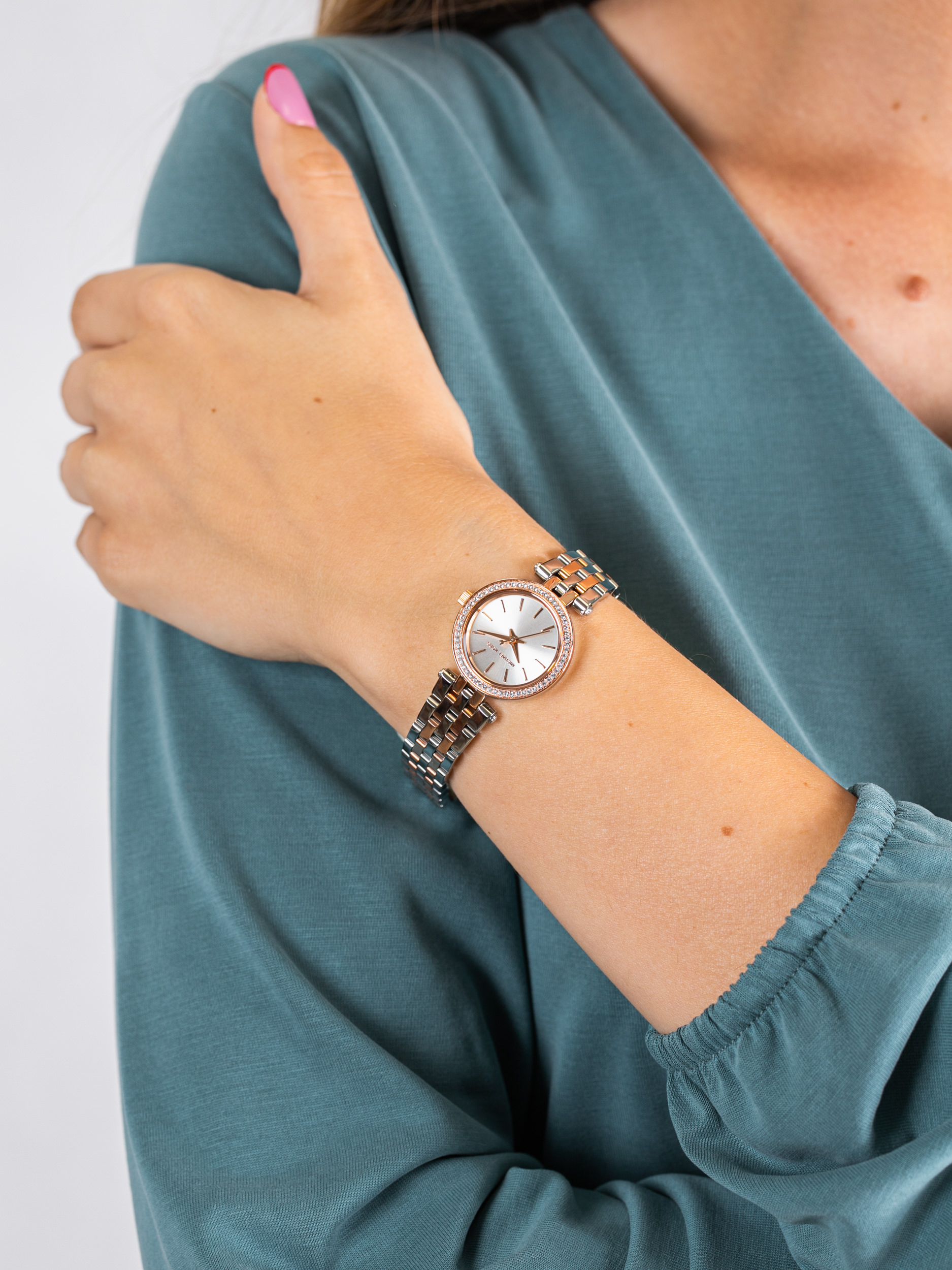 PETITE DARCI Bicolor Stainless Steel 26mm Michael Kors MK3298 - hover