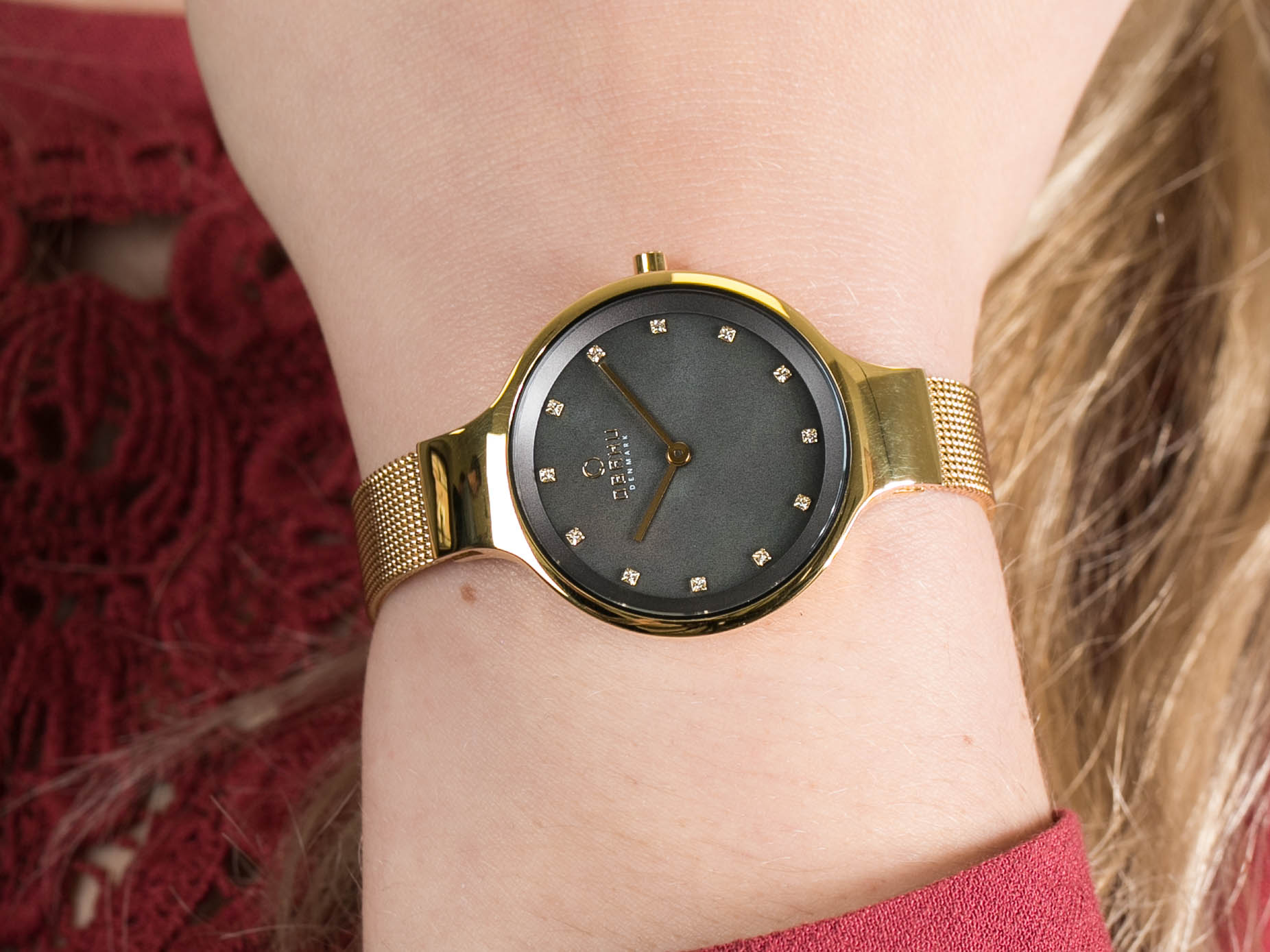 Obaku Denmark V173LXGJMG SKY - DUSK zegarek fashion/modowy Slim - miniatura 2