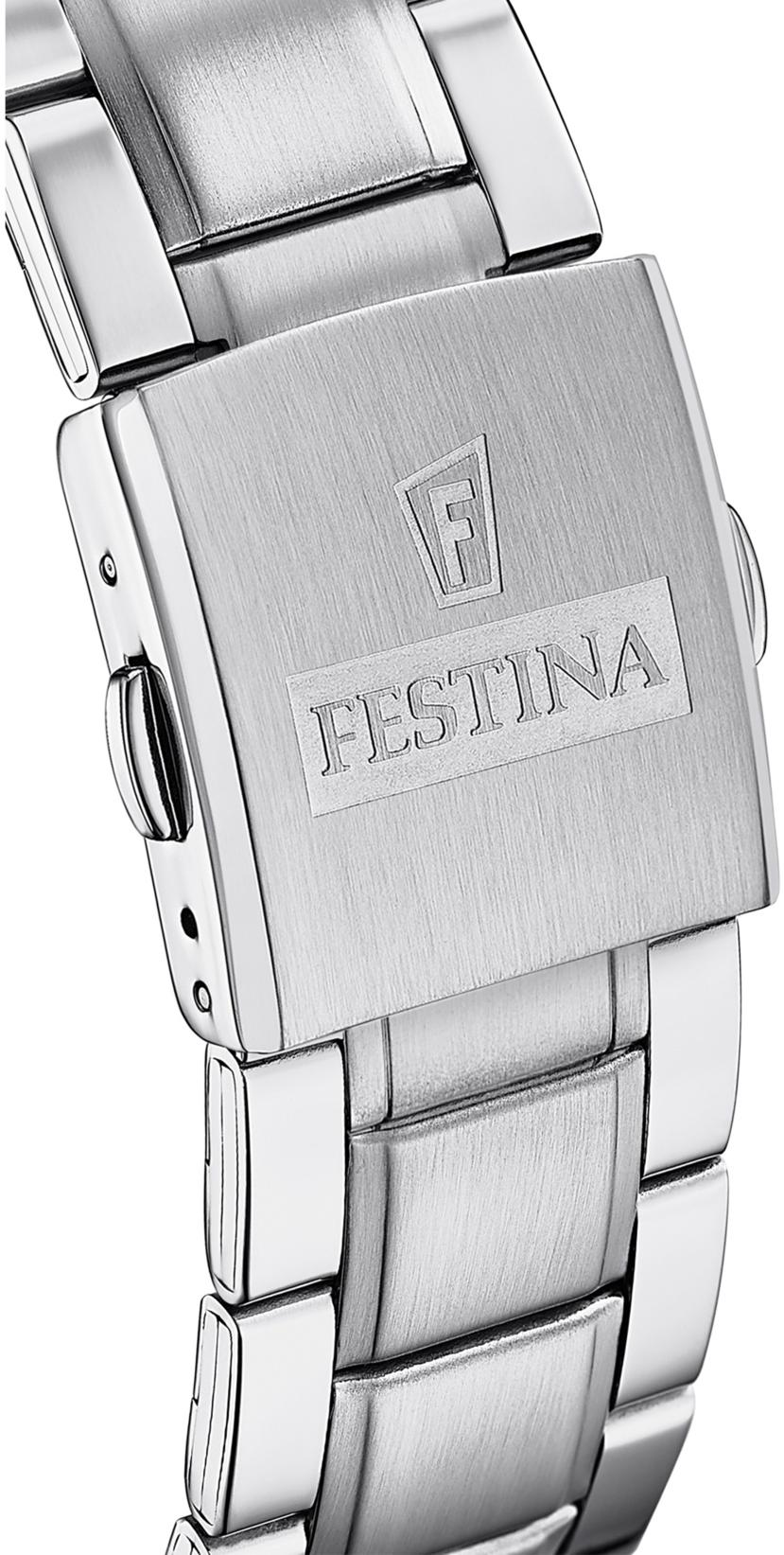 Festina F16759-3 Chronograph Chronograf sportowy zegarek srebrny