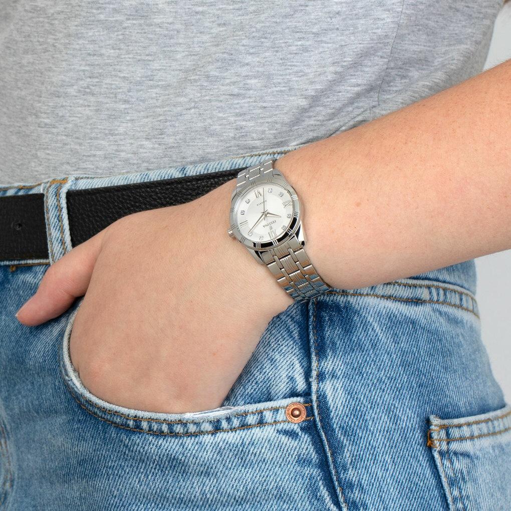 Festina F16940-A zegarek srebrny klasyczny Mademoiselle bransoleta