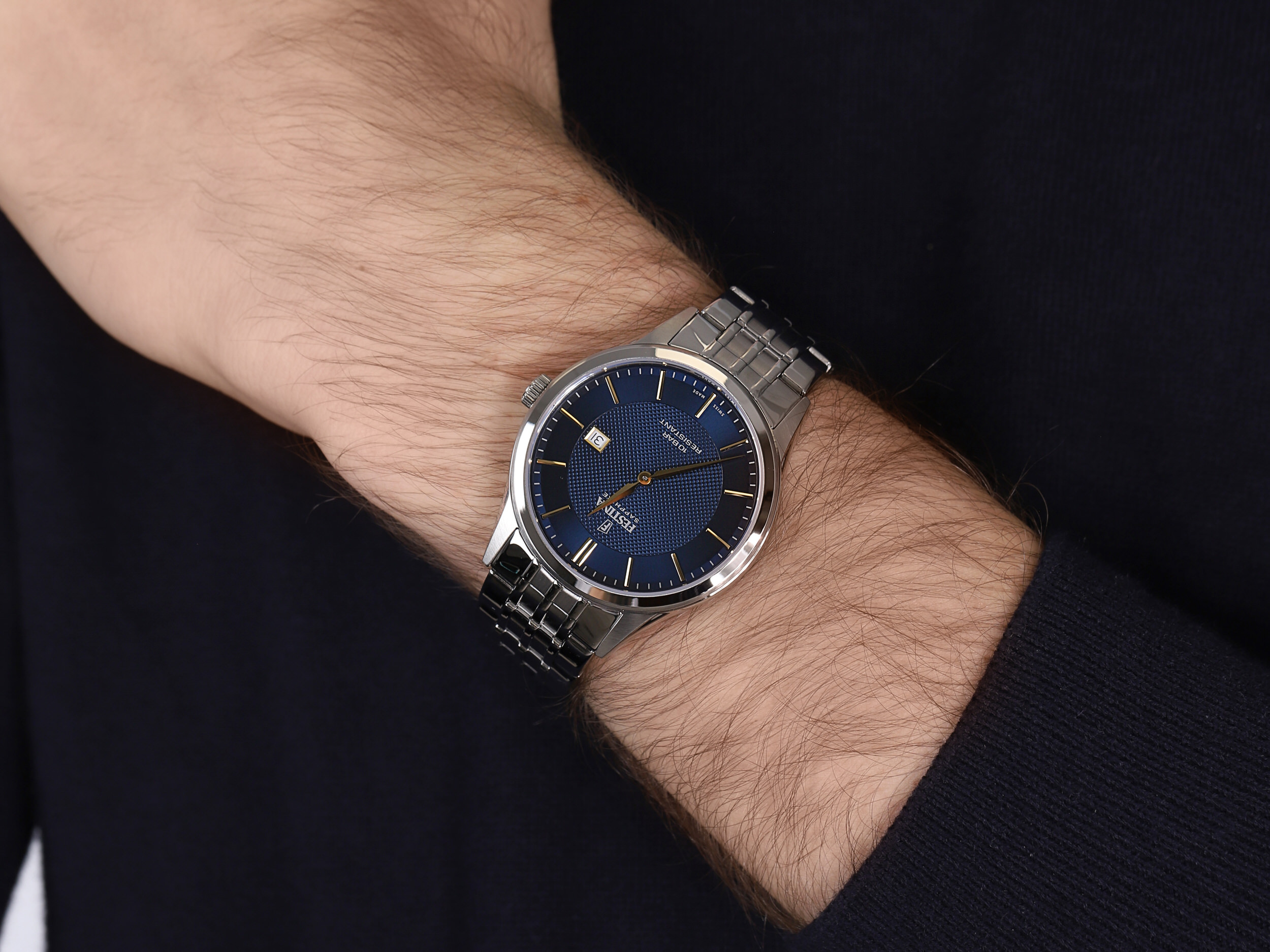 Festina F20005-3 męski zegarek Classic bransoleta