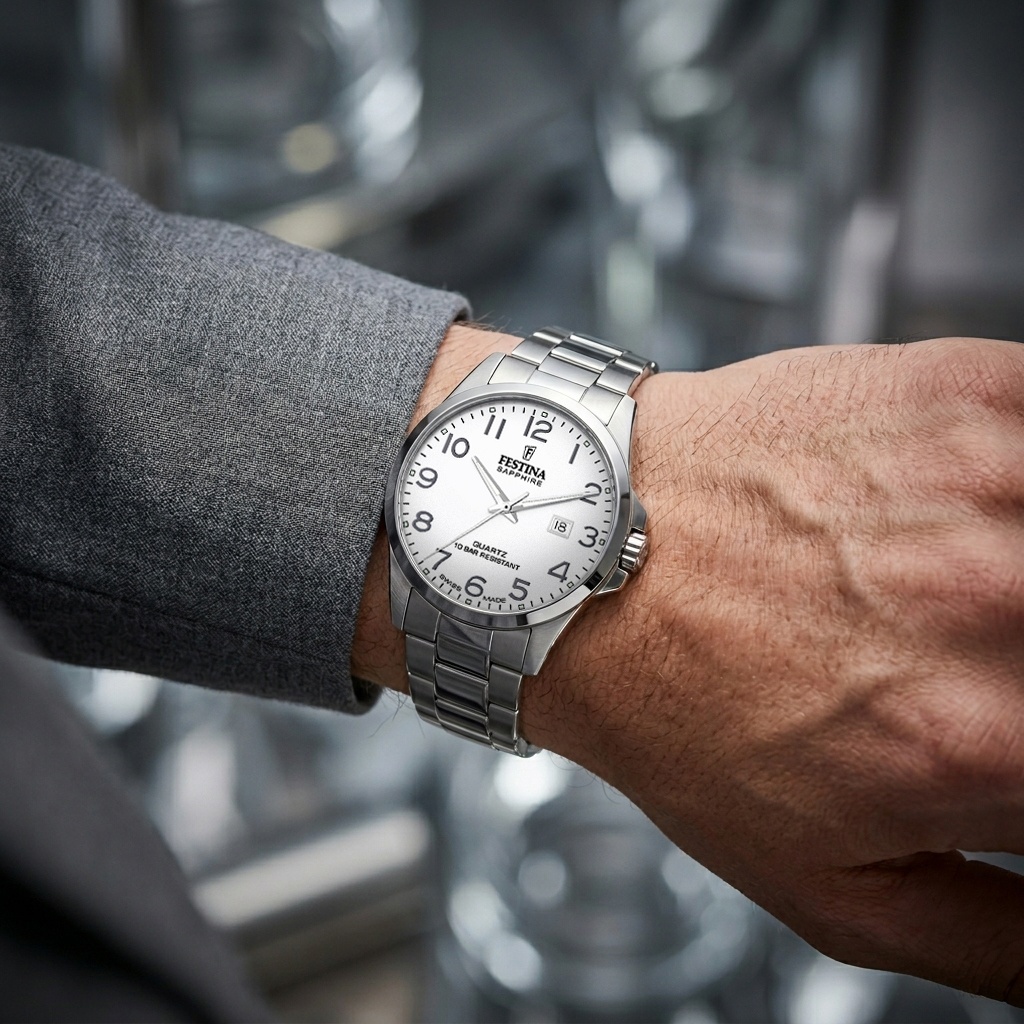 Festina F20024-1 męski zegarek Classic bransoleta