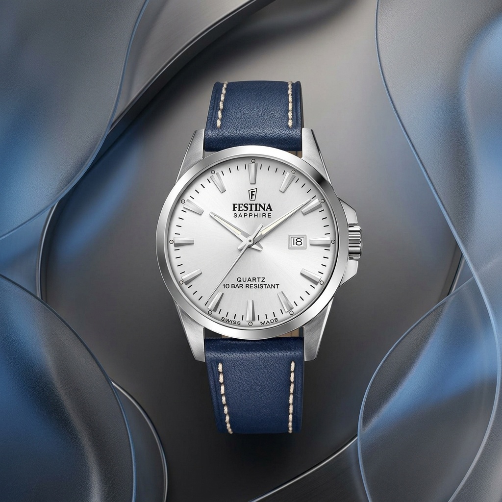 Festina F20025-2 męski zegarek Swiss Made pasek - miniatura 3