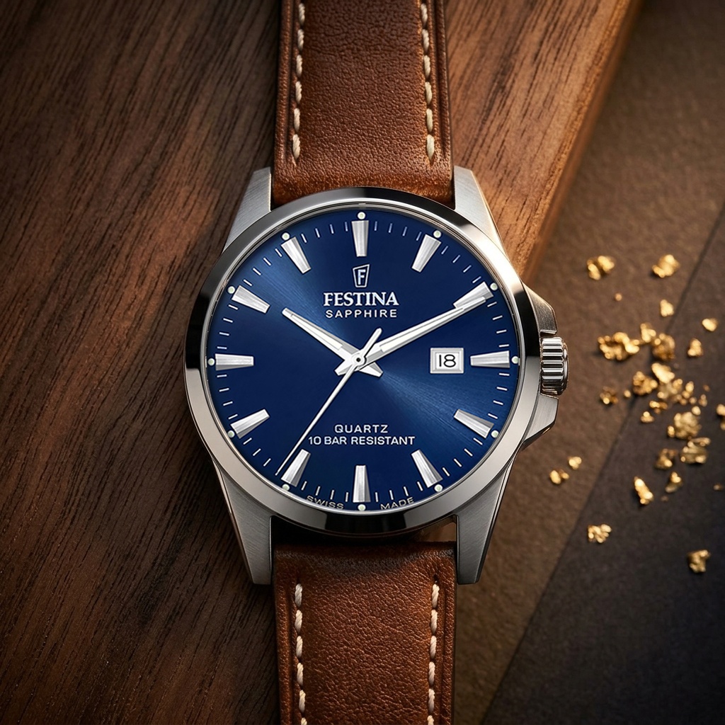 Festina F20025-3 Swiss Made Classics zegarek klasyczny Swiss Made